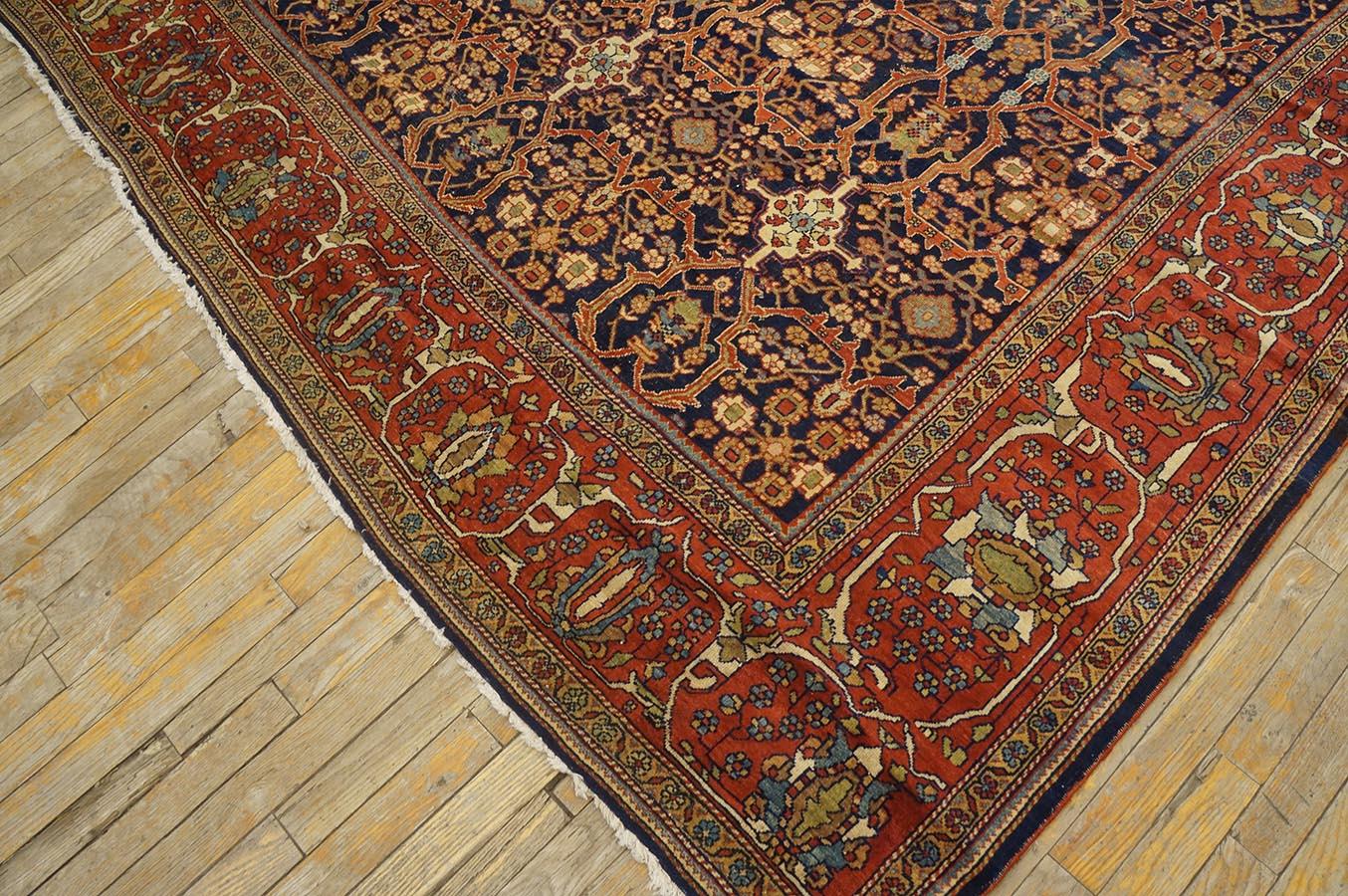 Wool Late 19th Century Persian Sarouk Farahan Carpet ( 8' 4