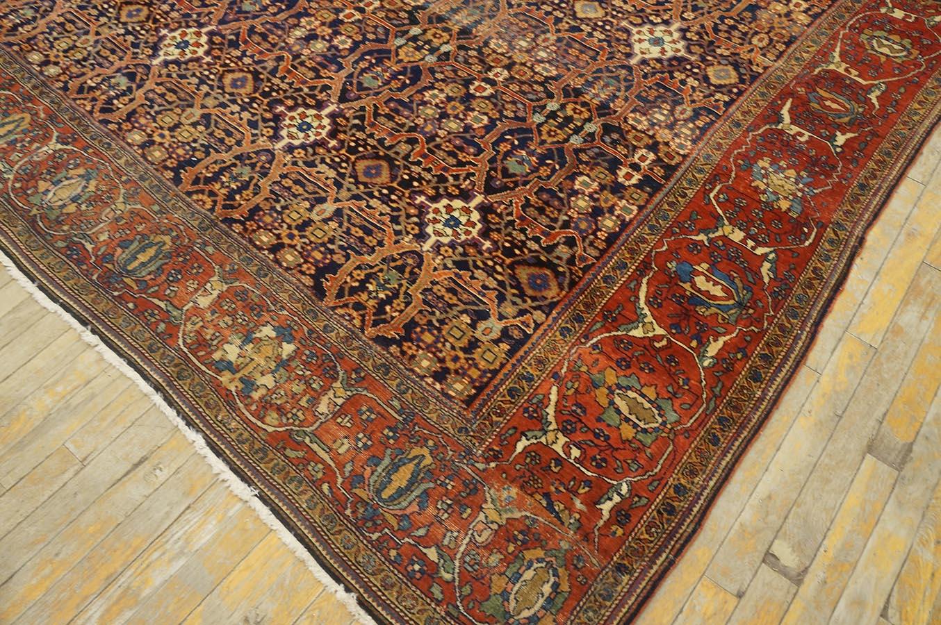 Persischer Sarouk-Franzouk-Teppich aus dem späten 19. Jahrhundert ( 8' 4
