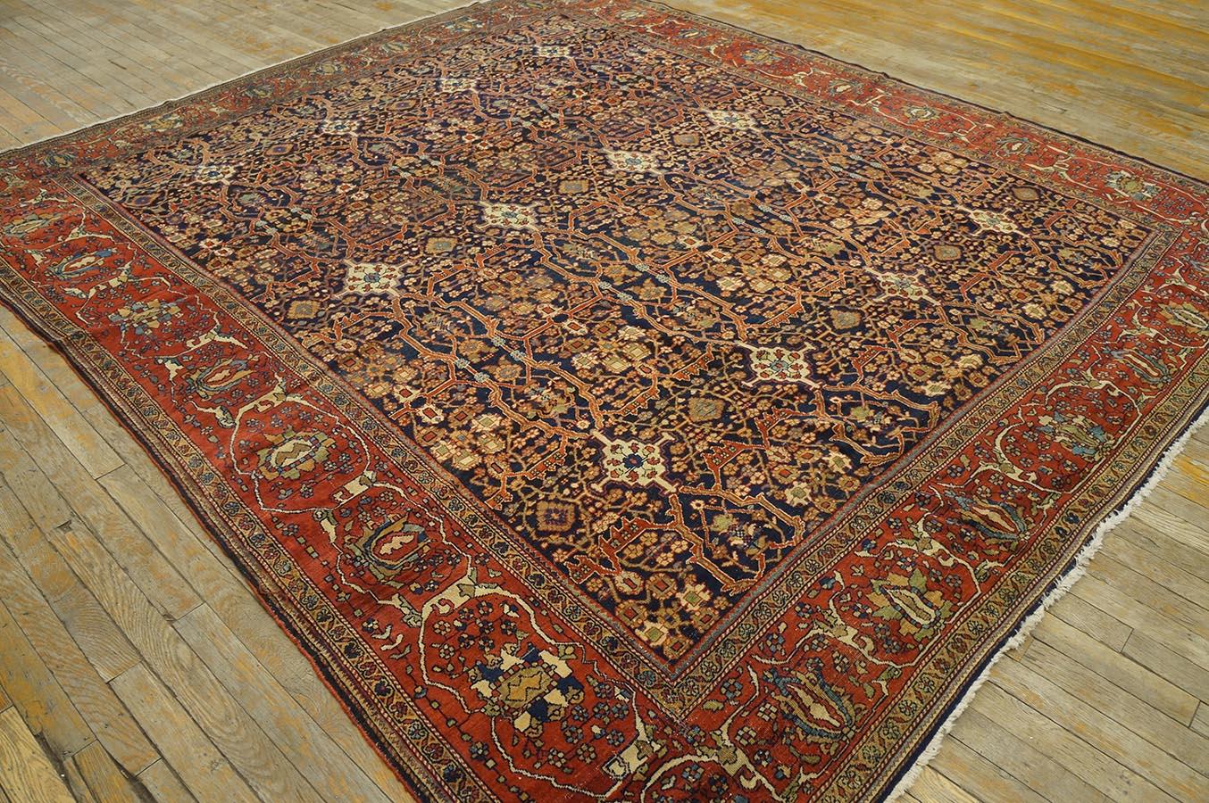 Persischer Sarouk-Franzouk-Teppich aus dem späten 19. Jahrhundert ( 8' 4