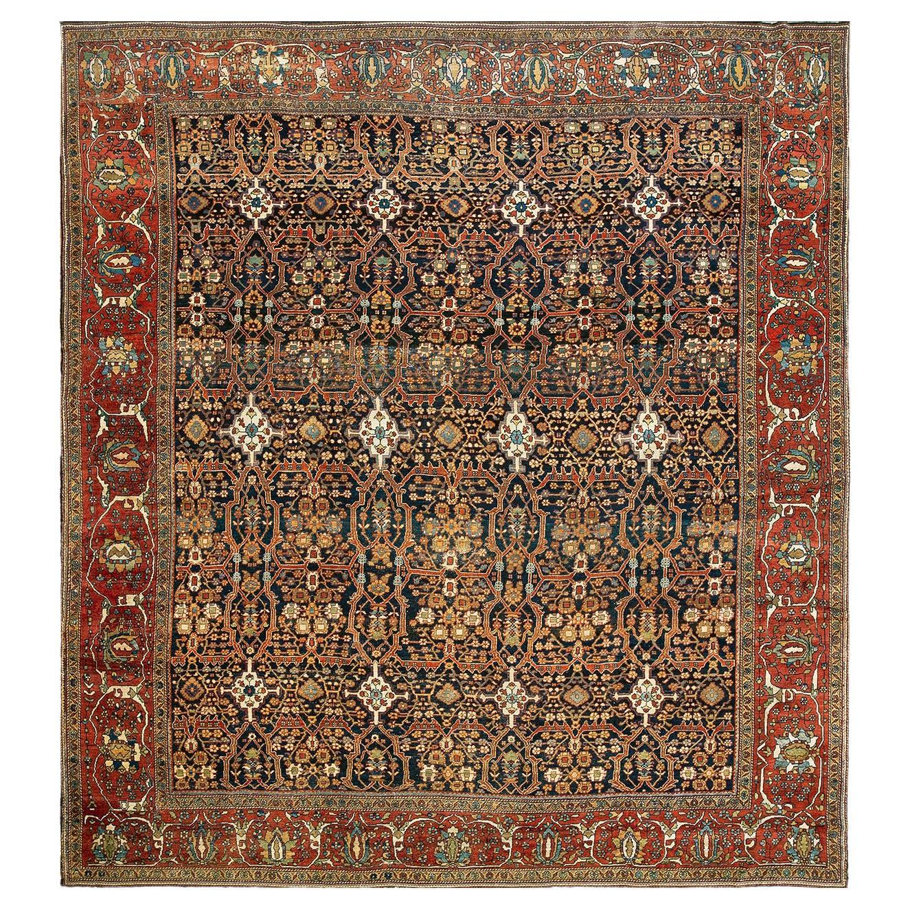Late 19th Century Persian Sarouk Farahan Carpet ( 8' 4" x 9' 4" - 254 x 384 ) For Sale