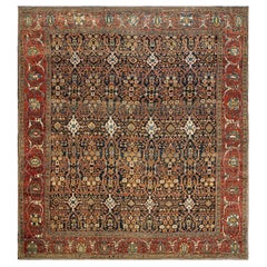 Antique Late 19th Century Persian Sarouk Farahan Carpet ( 8' 4" x 9' 4" - 254 x 384 )