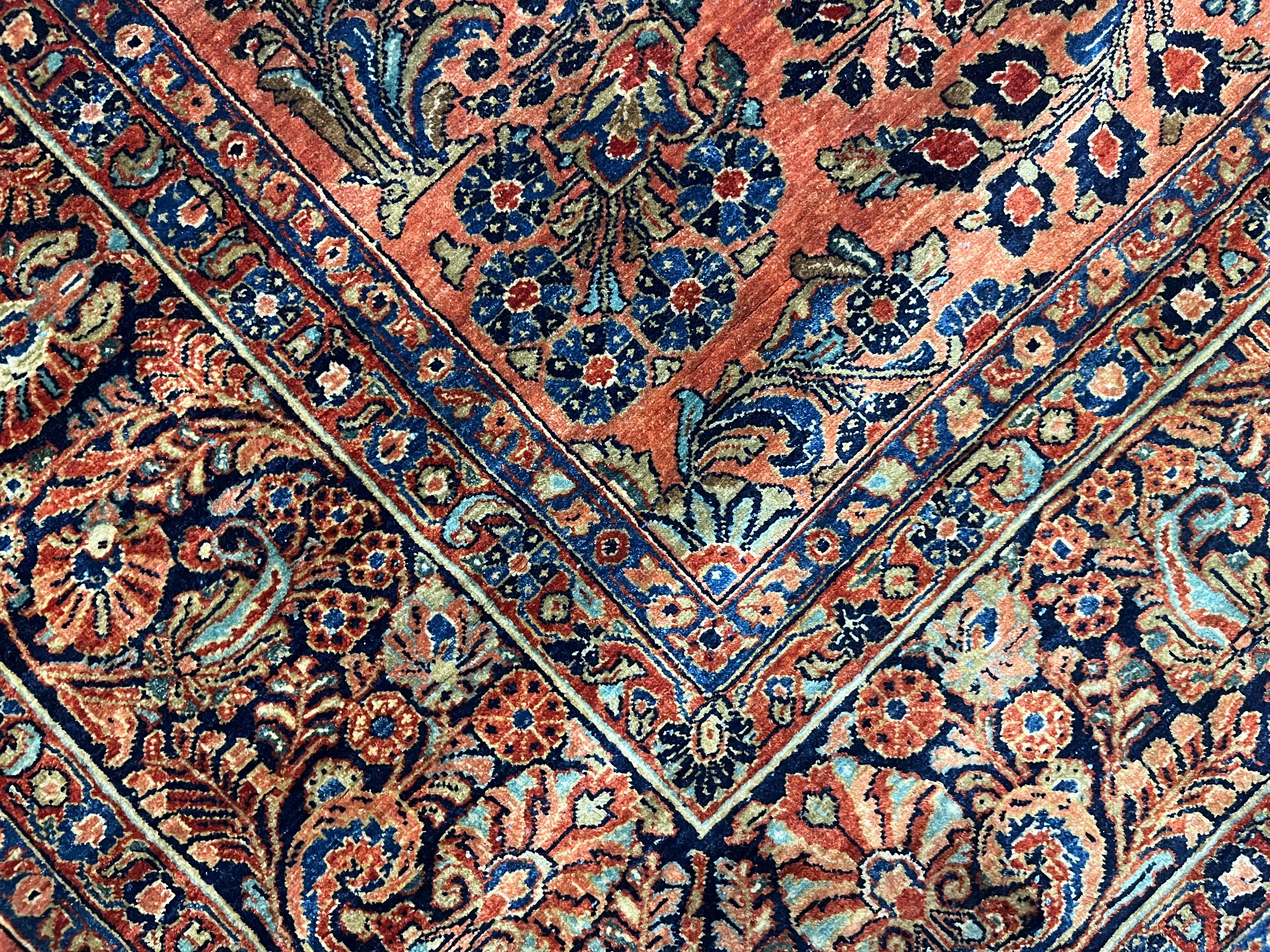 Tappeto Sarouk persiano antico 9'3