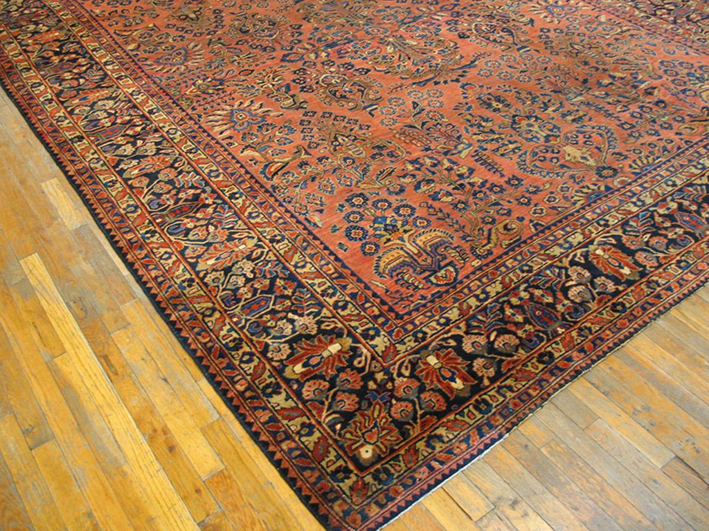 Hand-Knotted 1920s Persian Sarouk Carpet ( 9' 6