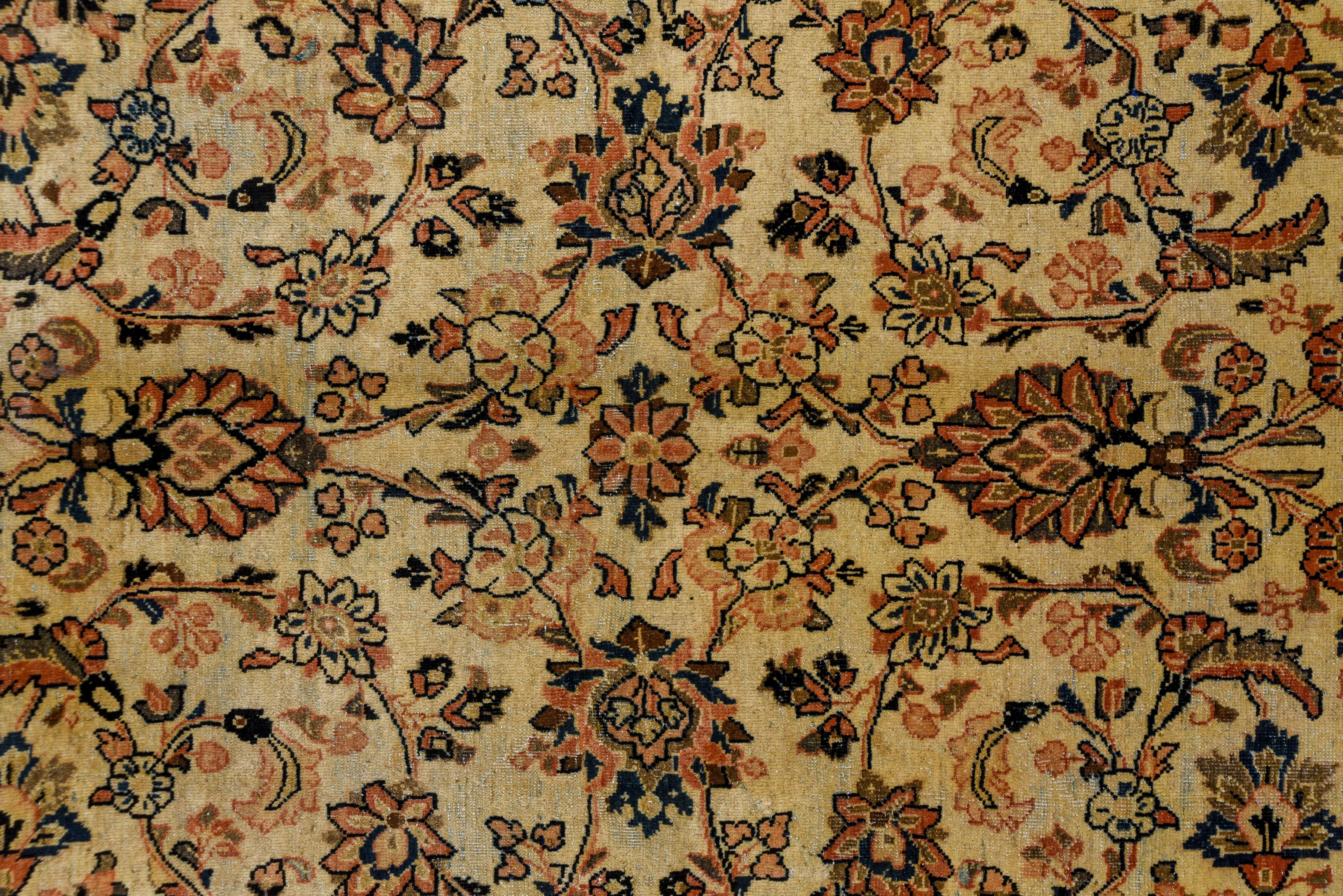 Hand-Knotted Antique Persian Sarouk Rug, Allover Field, Circa 1930s For Sale