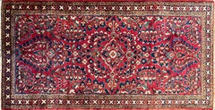 Antique Persian Sarouk Rug, C-1920