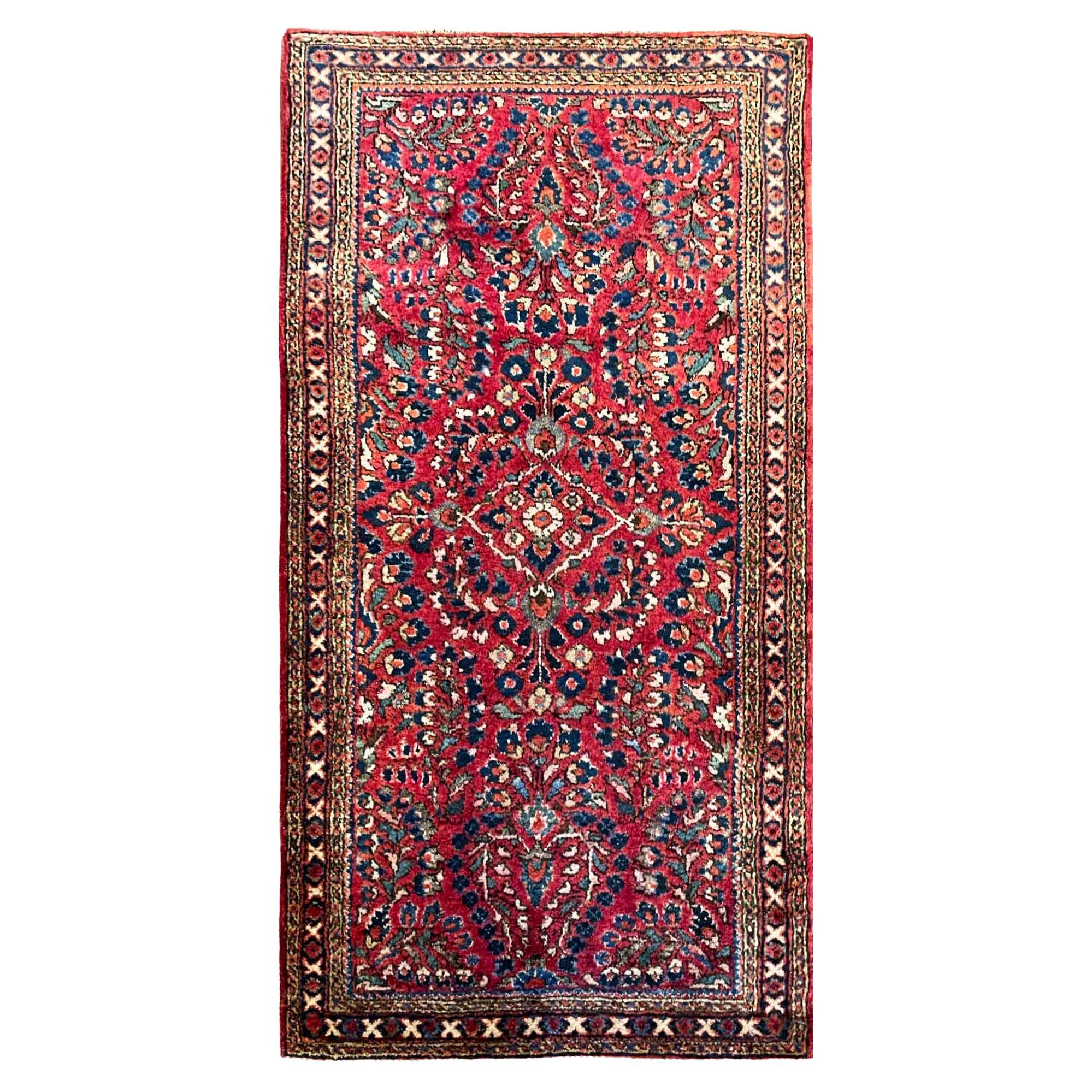 Antique Persian Sarouk Rug, C-1920 For Sale