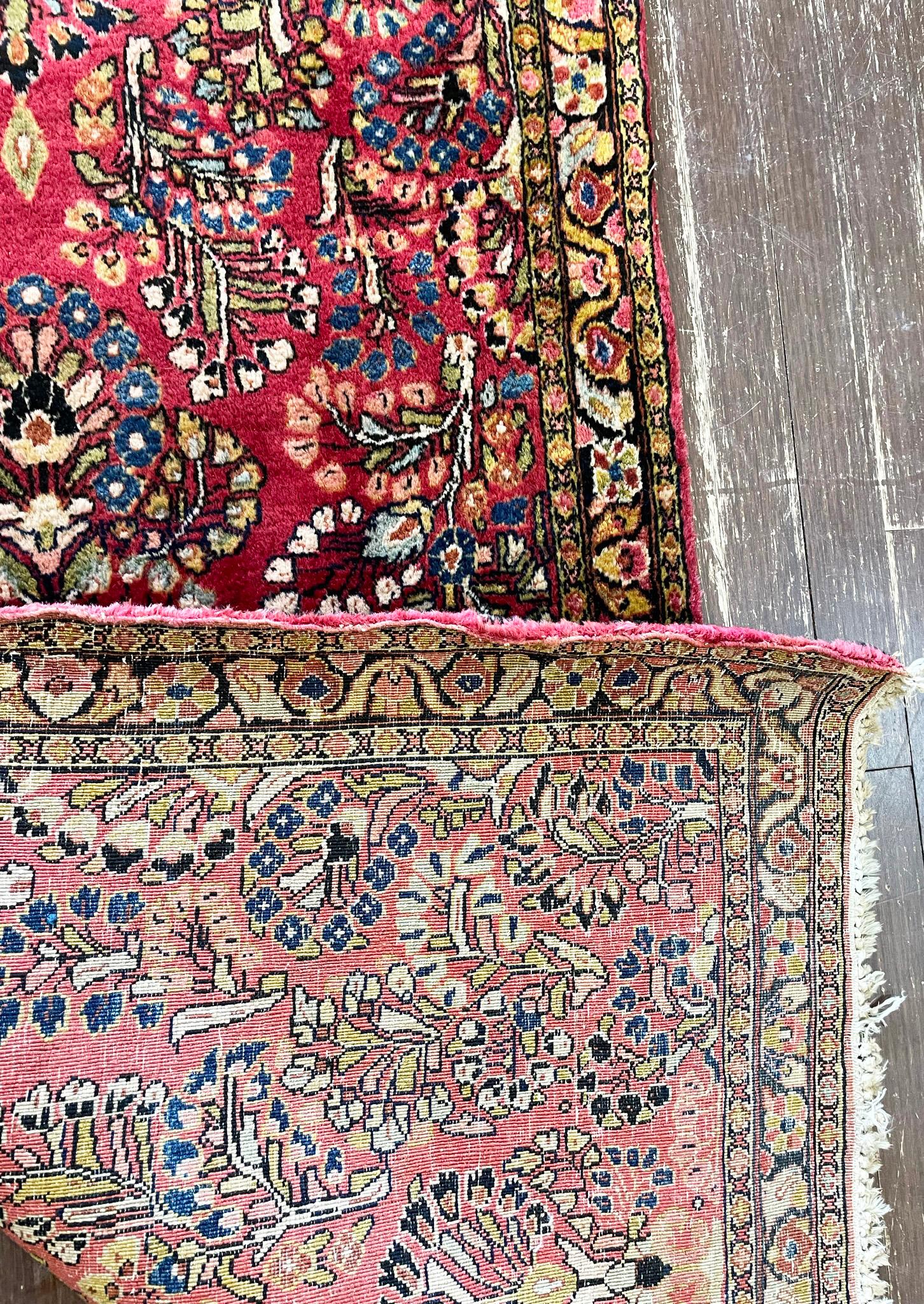 Antique Persian Sarouk Rug, c-1930 For Sale 3