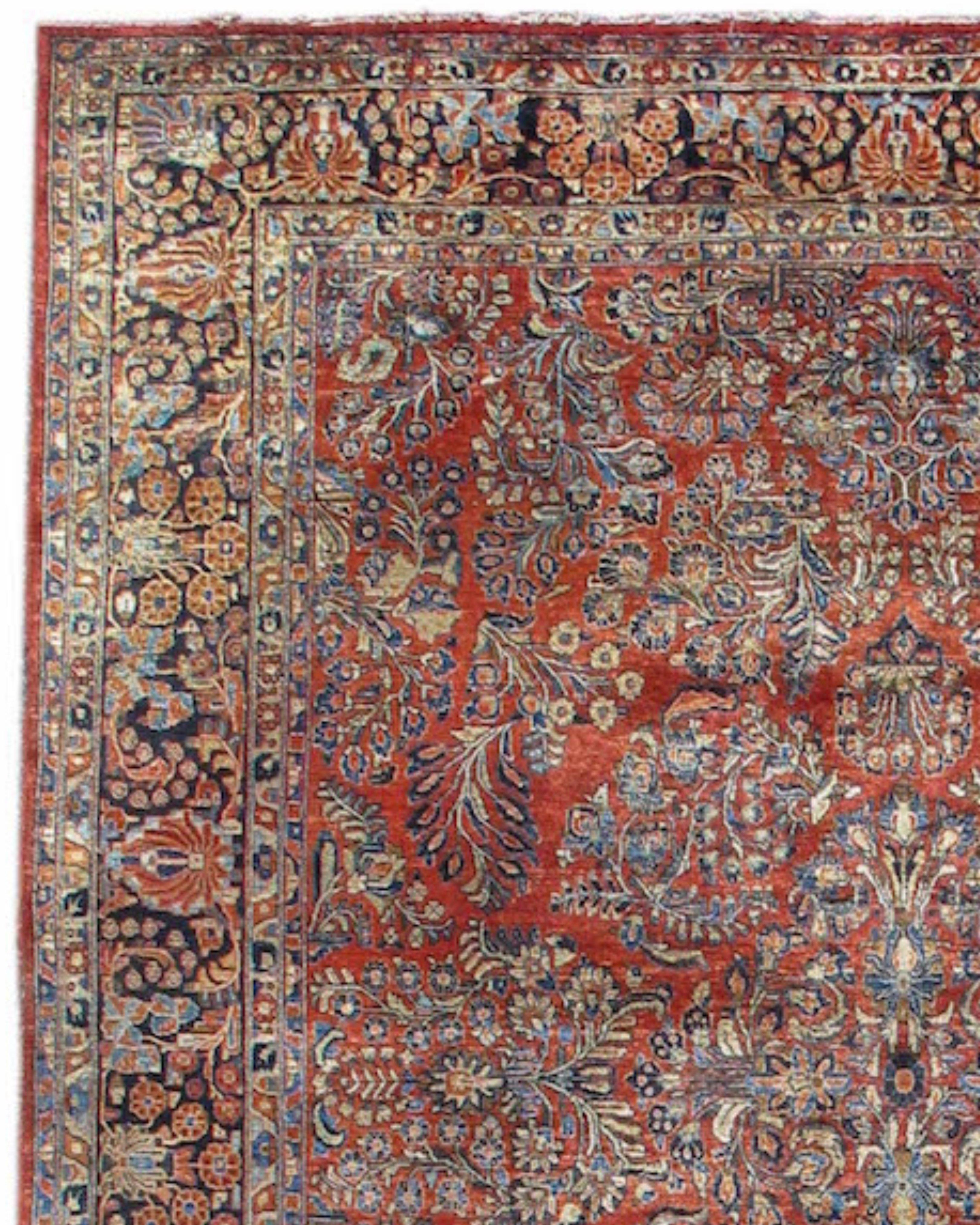 Antique Persian Sarouk Rug, Early 20th Century For Sale 1