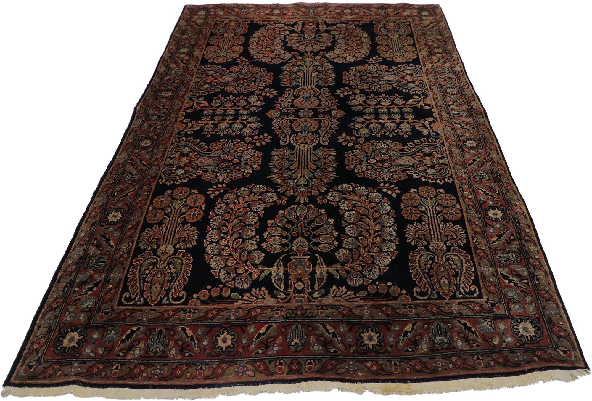 Sarouk Farahan Antique Persian Sarouk Rug For Sale