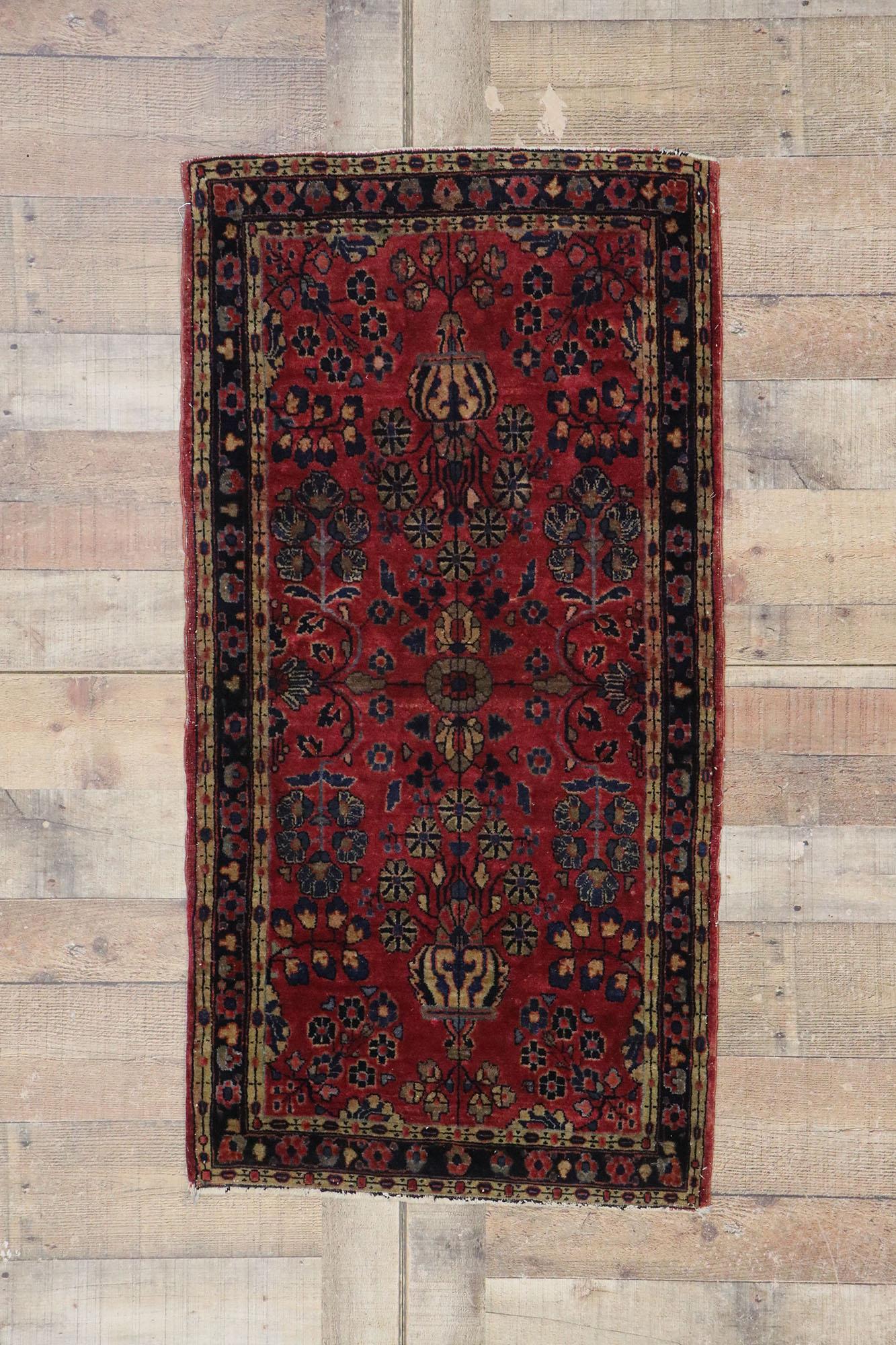 Antiker persischer Sarouk-Teppich im Zustand „Gut“ im Angebot in Dallas, TX