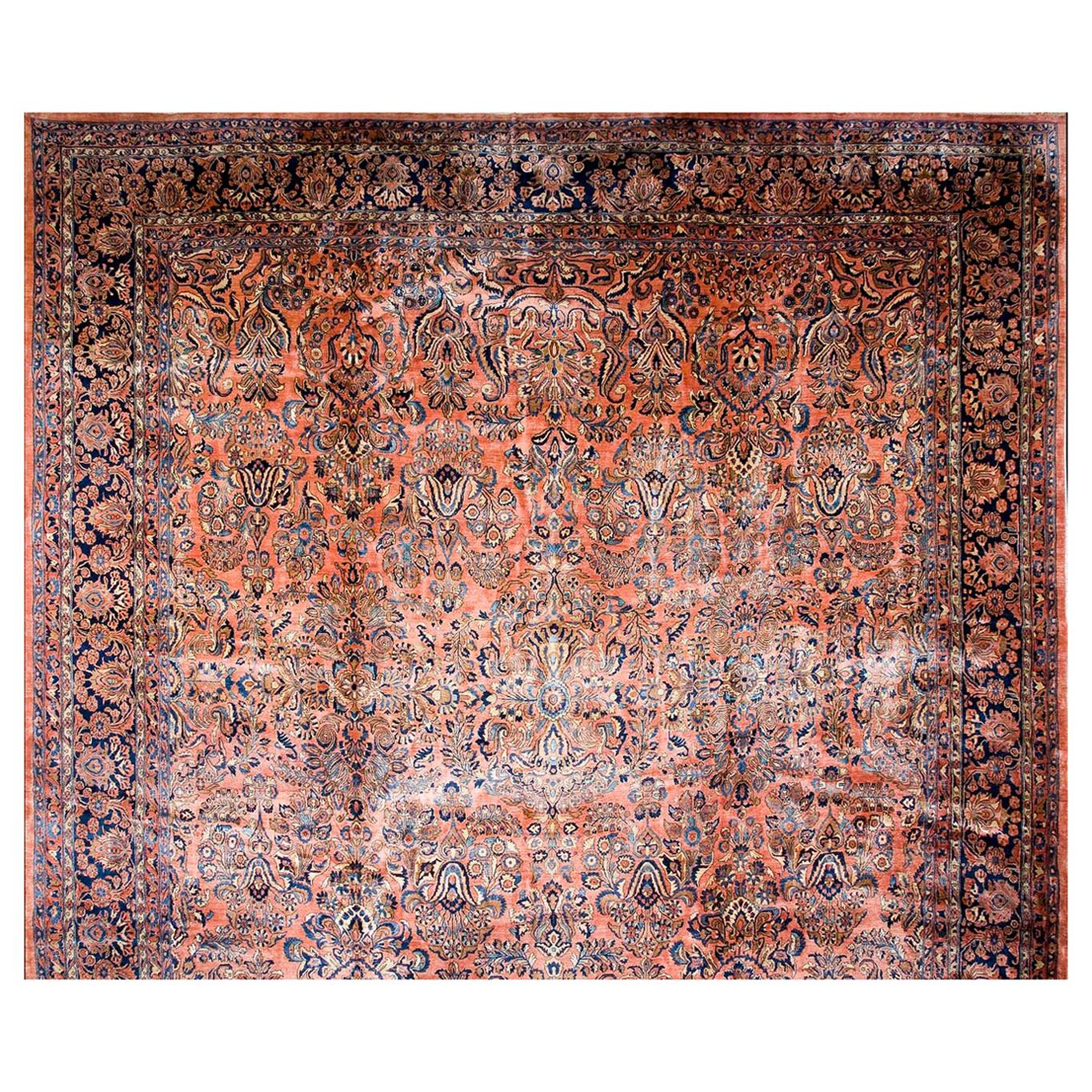Antique Persian Sarouk Rug For Sale