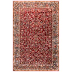 Antiker persischer Sarouk-Teppich 11'. 4 Zoll x. 17' 9 Zoll 