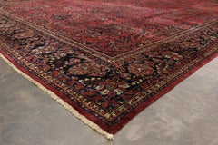 Antique Persian Sarouk Rug with Art Nouveau Style, Persian Palace Size Rug
