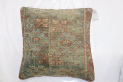 Antique Persian Sea Foam Color Rug Pillow