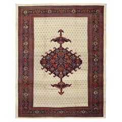 Antique Persian Seneh Rug - Size: 13'5 X 10'9