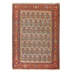 Antique Persian Seneh Rug - Size: 4'6x3'5
