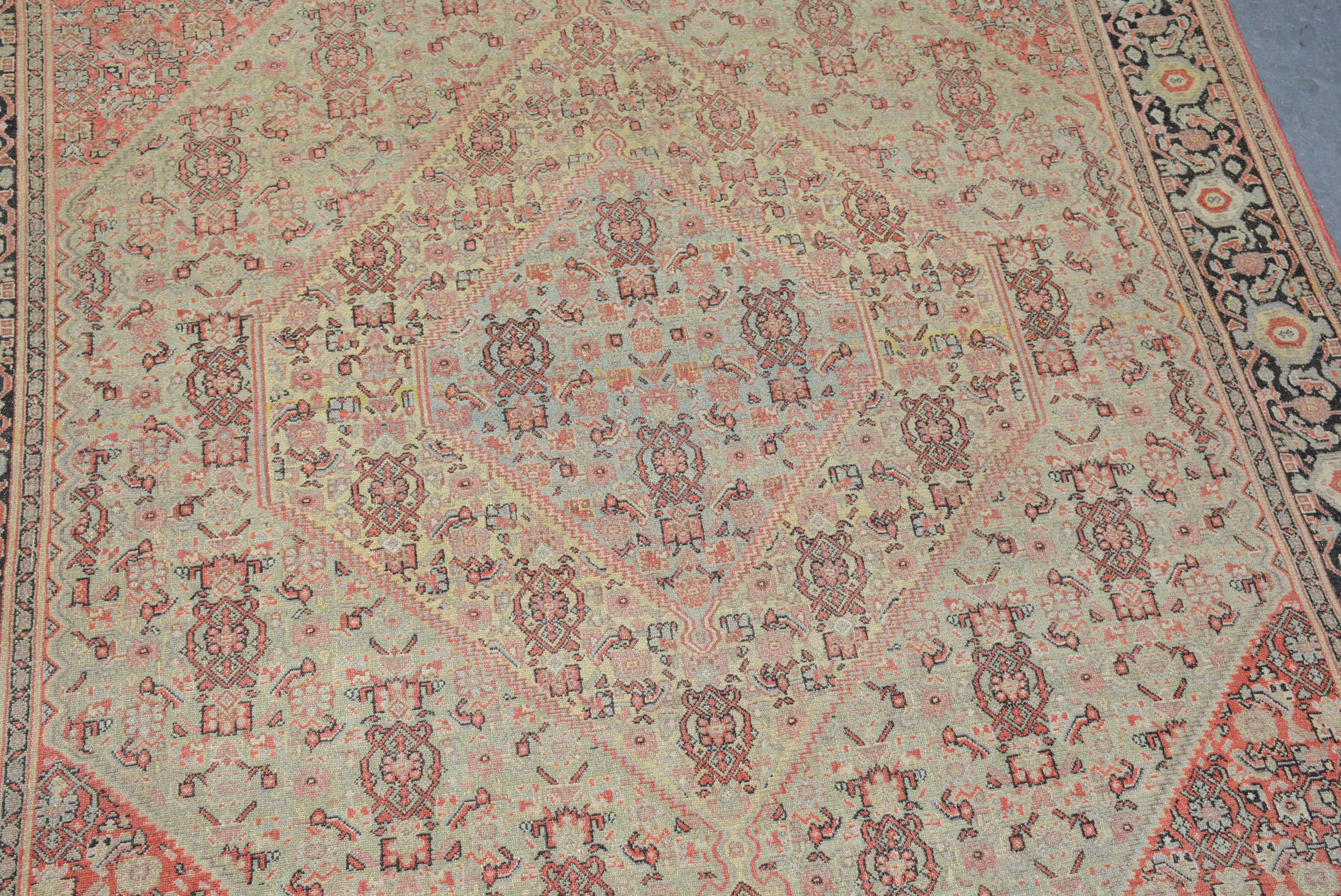Antiker persischer Senna-Teppich (Persisch) im Angebot