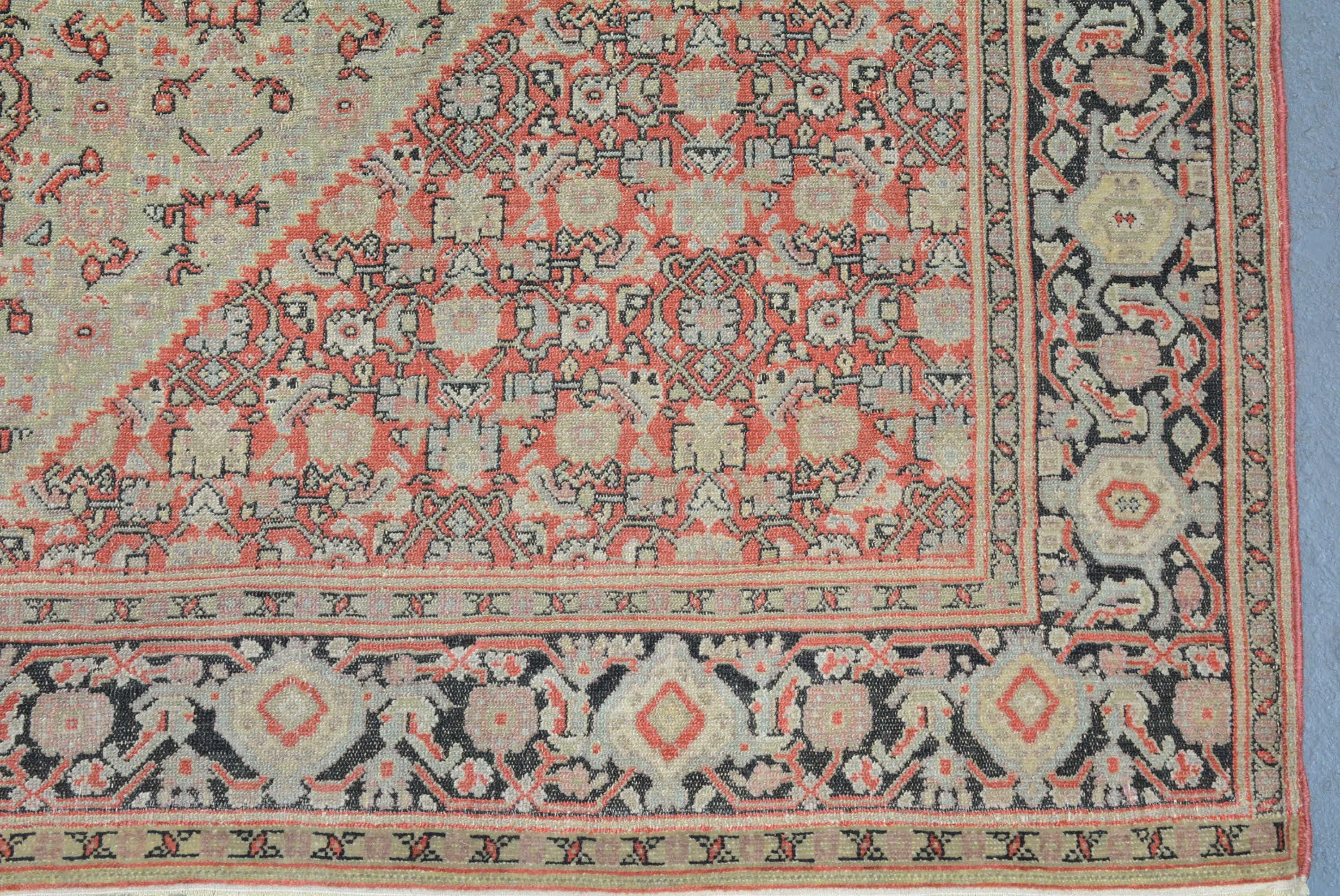 Antiker persischer Senna-Teppich (Gewebt) im Angebot