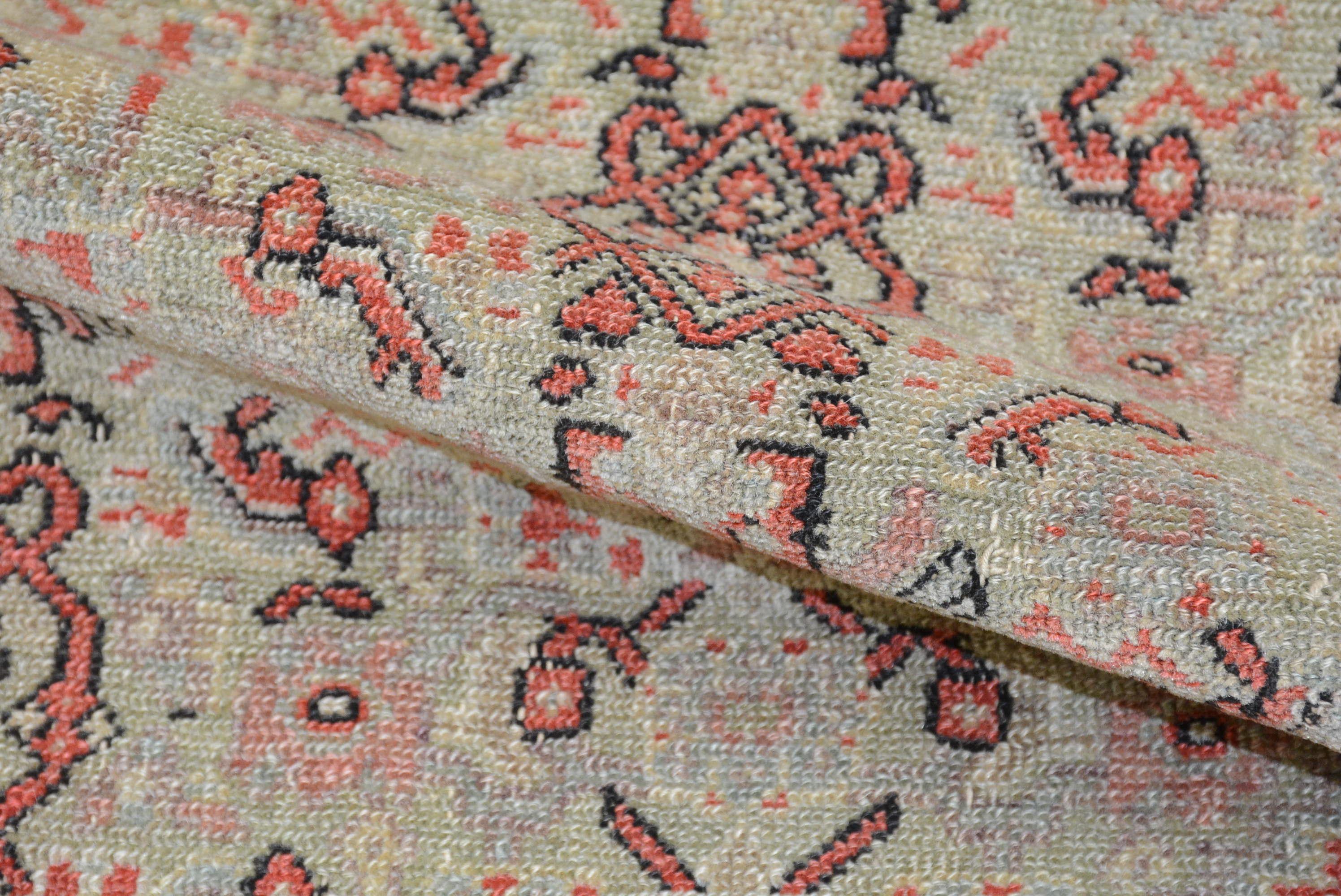 Antiker persischer Senna-Teppich (Baumwolle) im Angebot