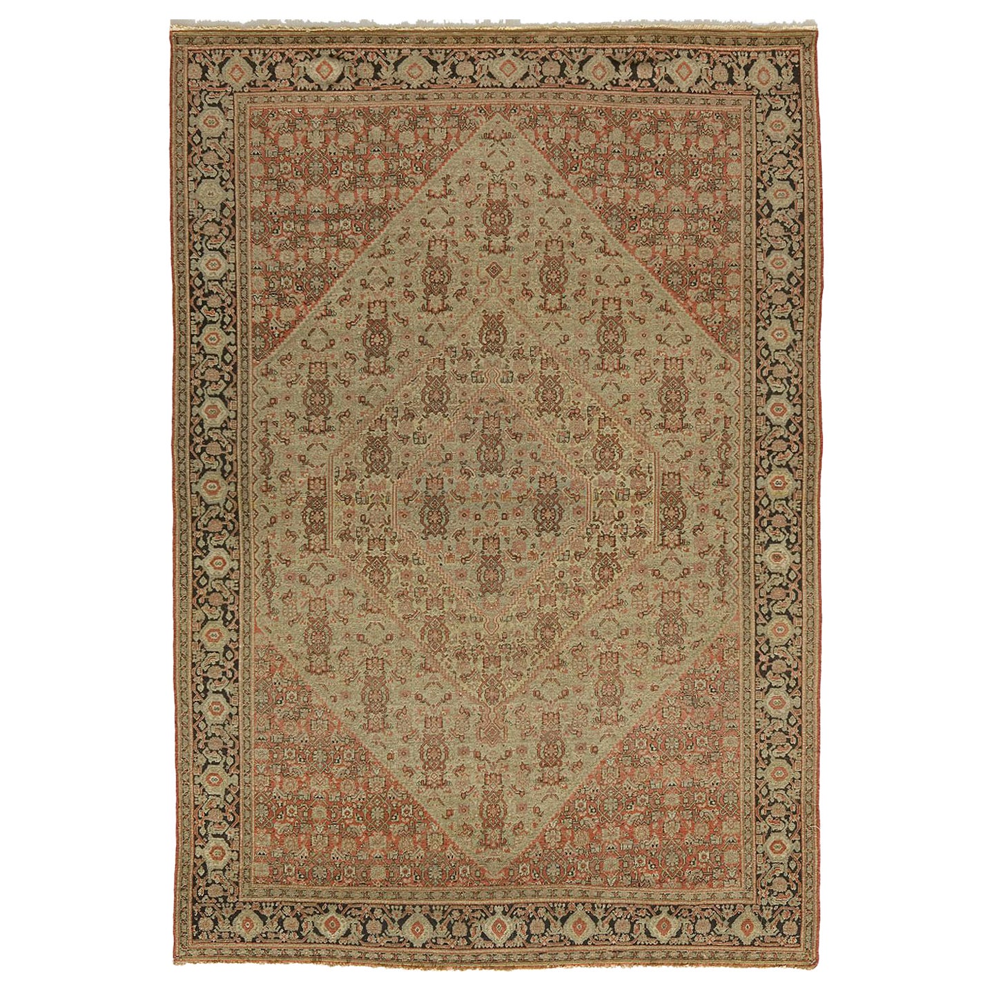 Antique Persian Senna Rug For Sale