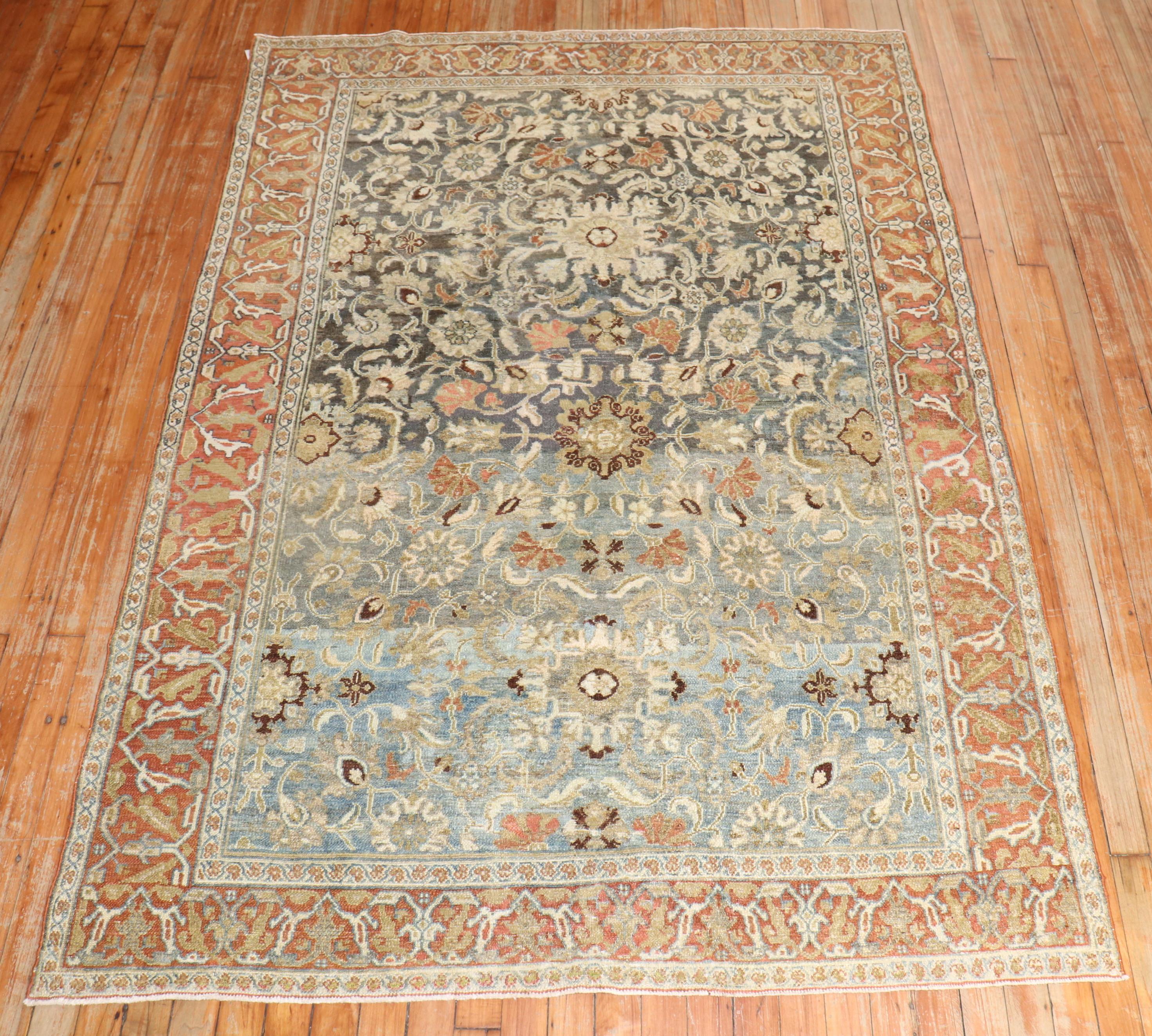 Spectacular antique Bibikabad Persian Senneh rug from the 1st quarter of the 20th Century

Measures: 4'7'' x 6'6''.