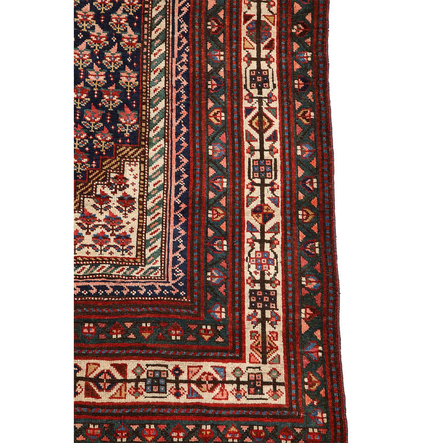 Antique 1900s Wool Persian Senneh Rug, 5' x 9' For Sale 2