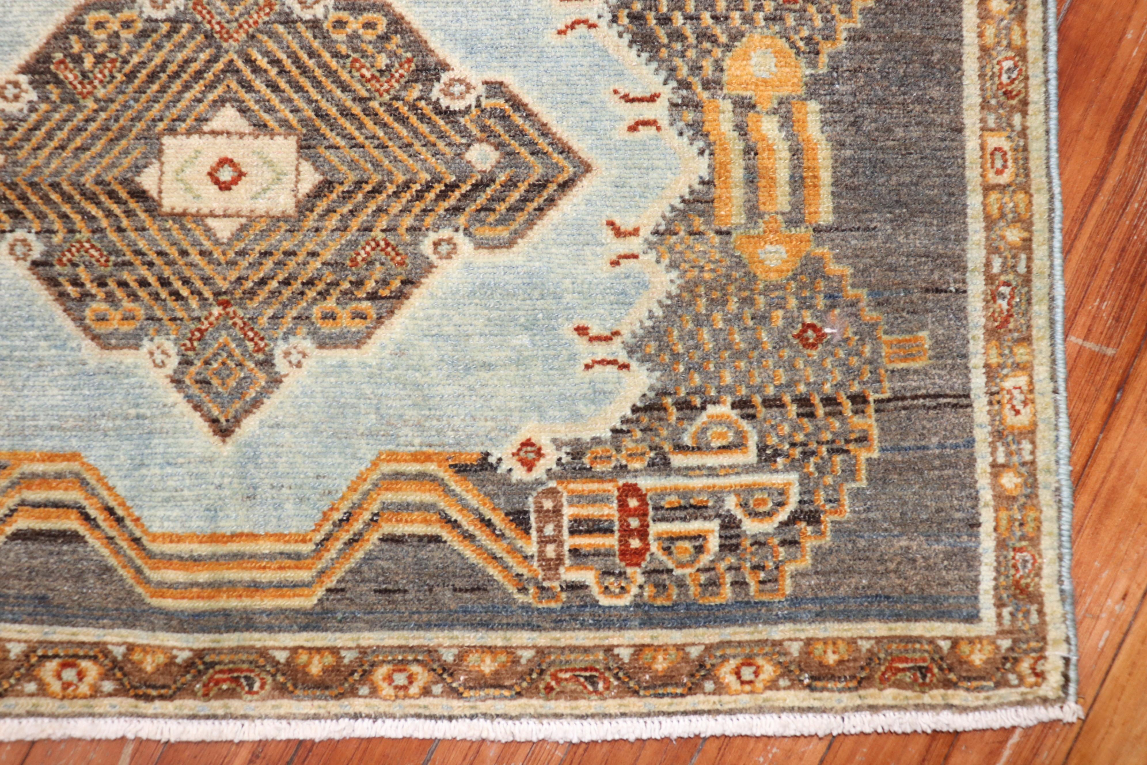Antique Persian Senneh Early 20th Century Rug For Sale 3