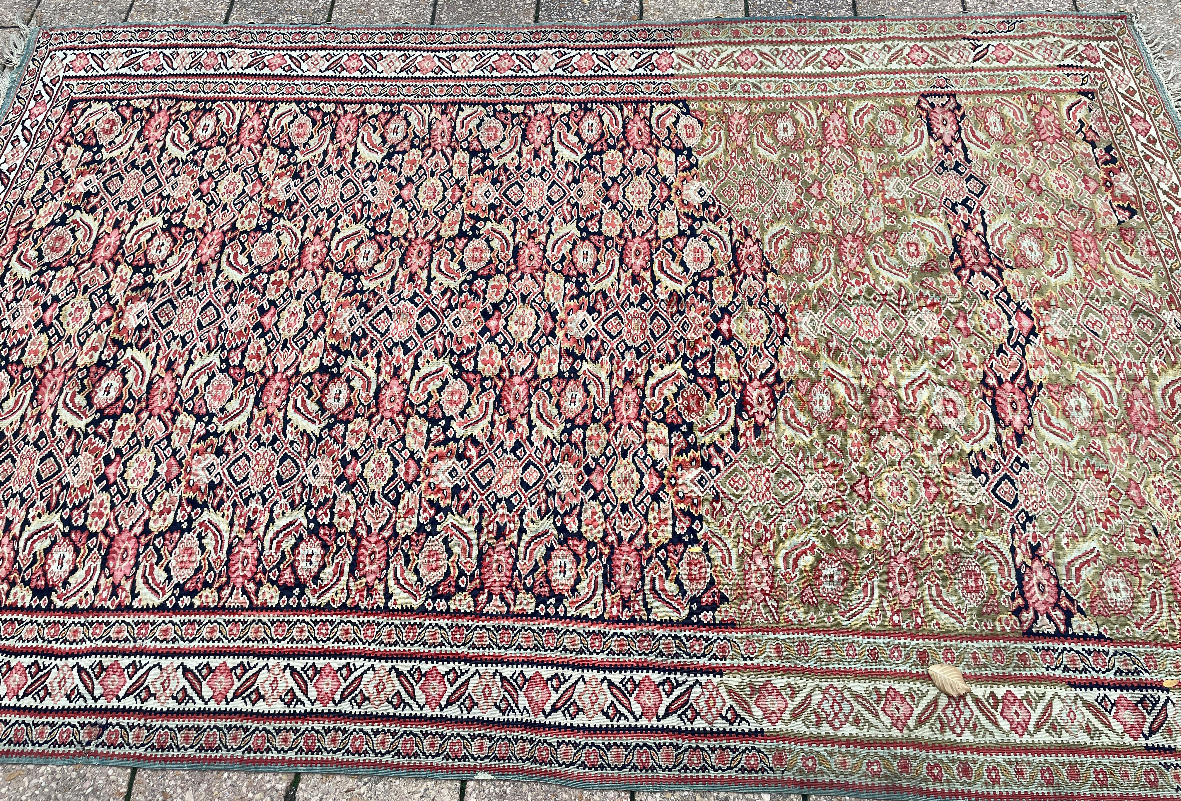 Antique Persian Senneh Kilim, flat weave  For Sale 2