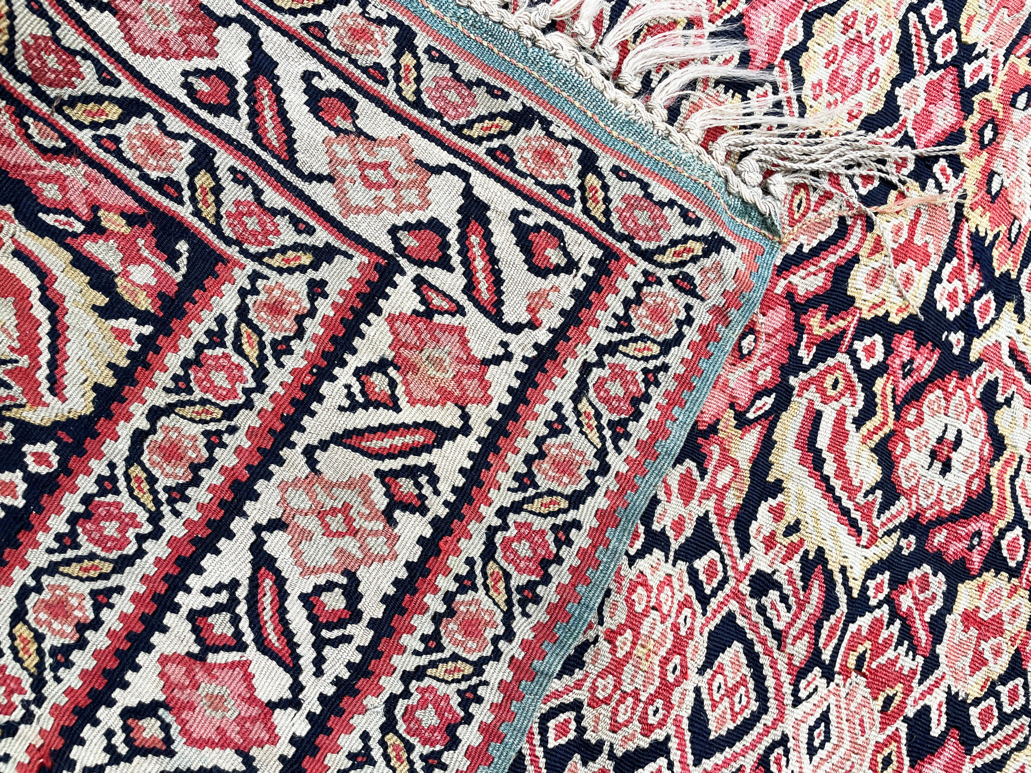 Antique Persian Senneh Kilim, flat weave  For Sale 3