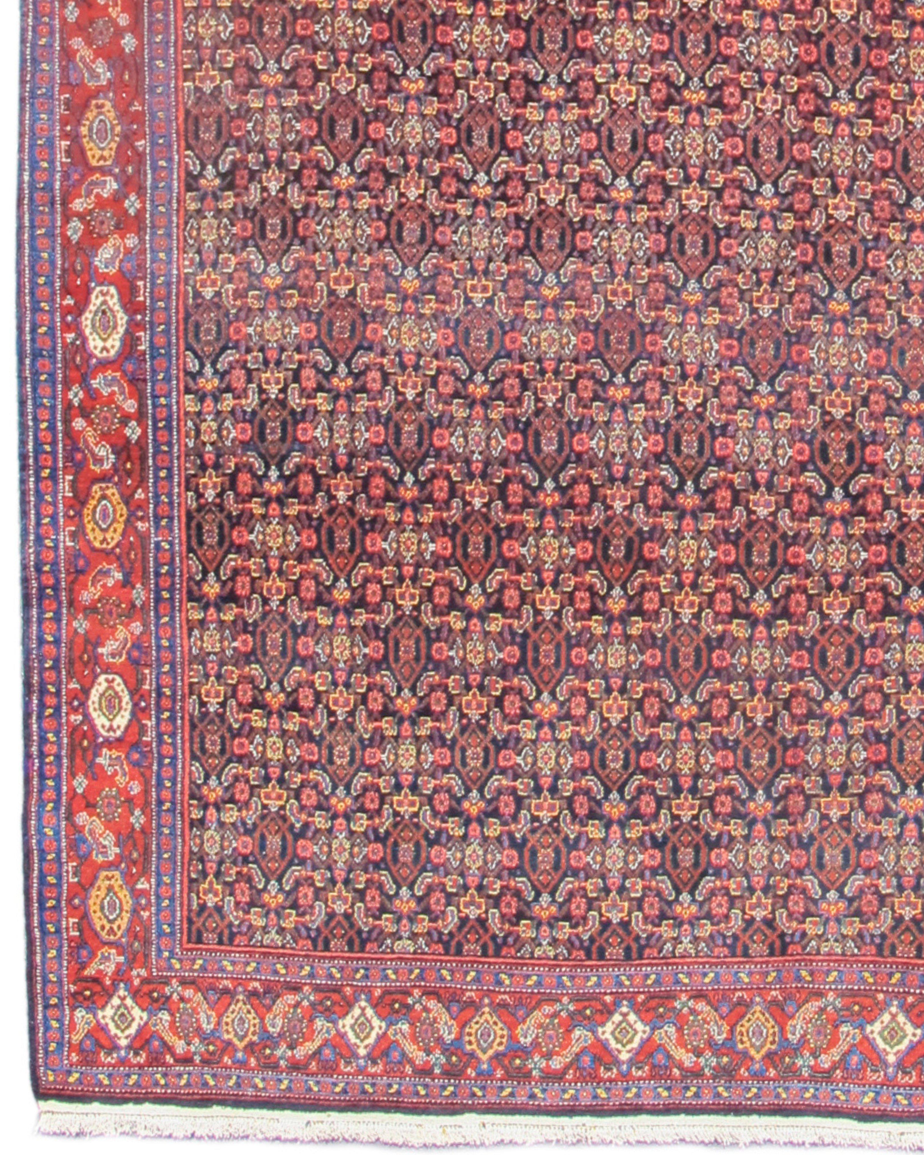 Antique Persian Senneh Long Rug, c. 1900 In Excellent Condition For Sale In San Francisco, CA