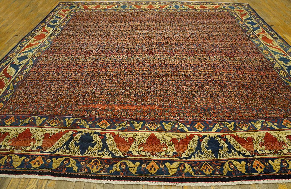 19. Jahrhundert W. Persischer Senneh Teppich ( 11' x 11'3