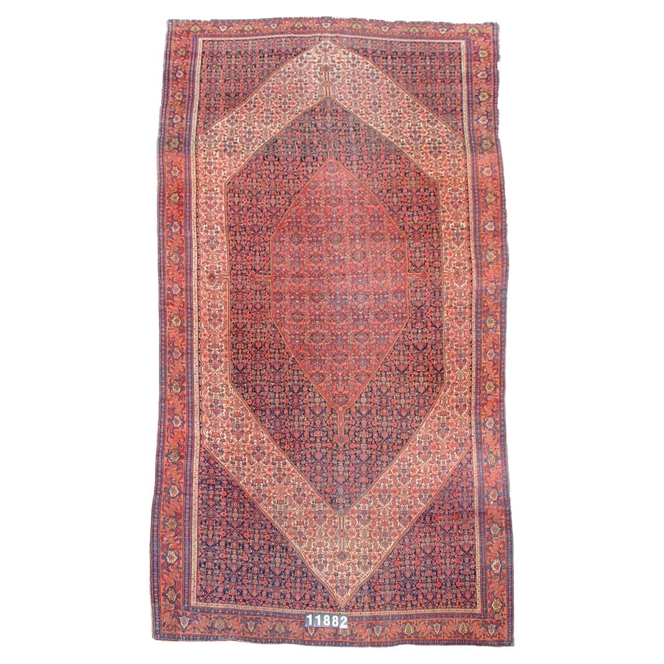 Antique Persian Senneh Rug, 19th Century For Sale