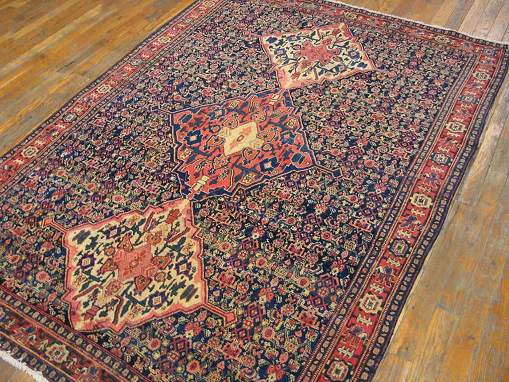 Hand-Knotted Antique Persian Senneh Rug