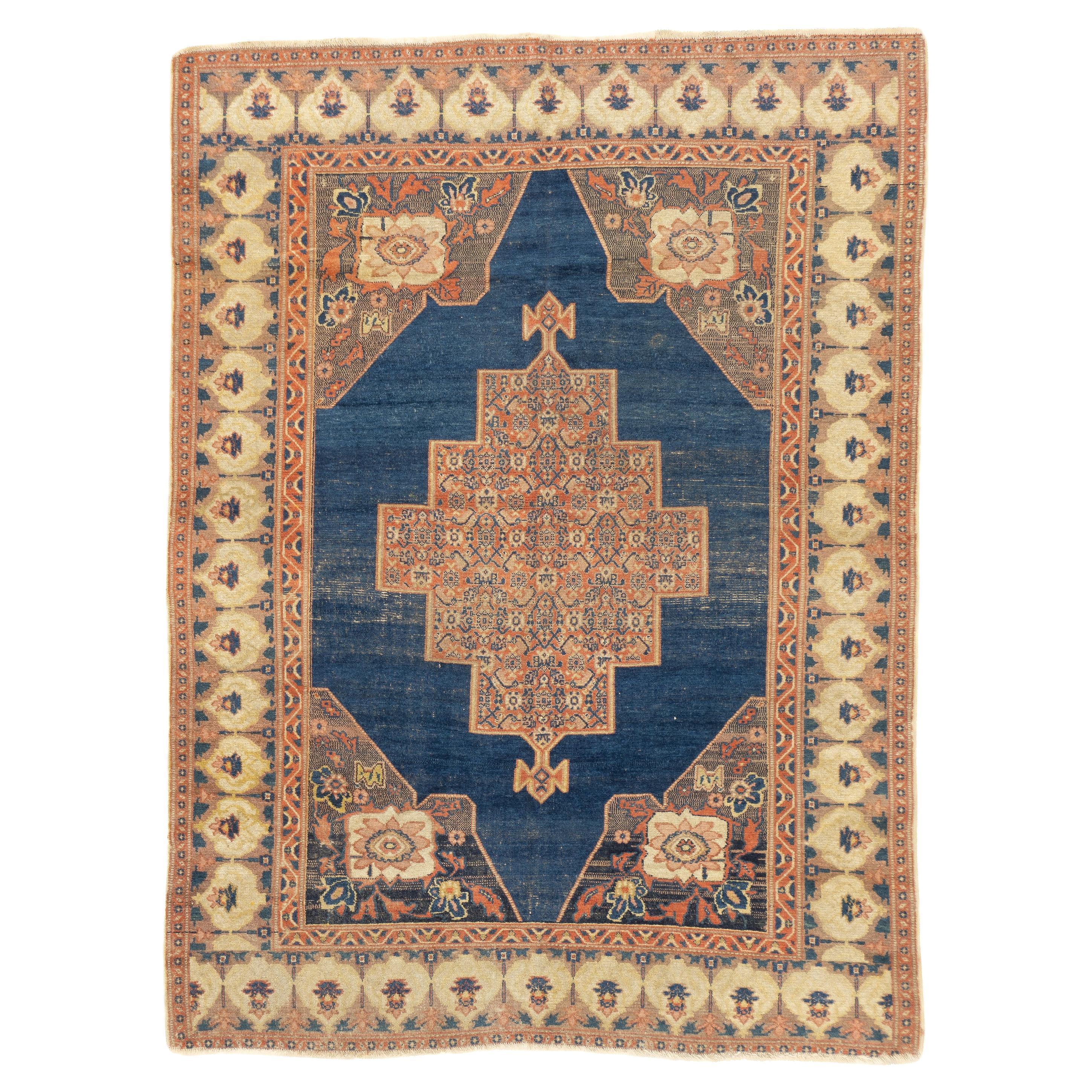 Antique Persian Senneh Rug 4'6'' x 6'2''