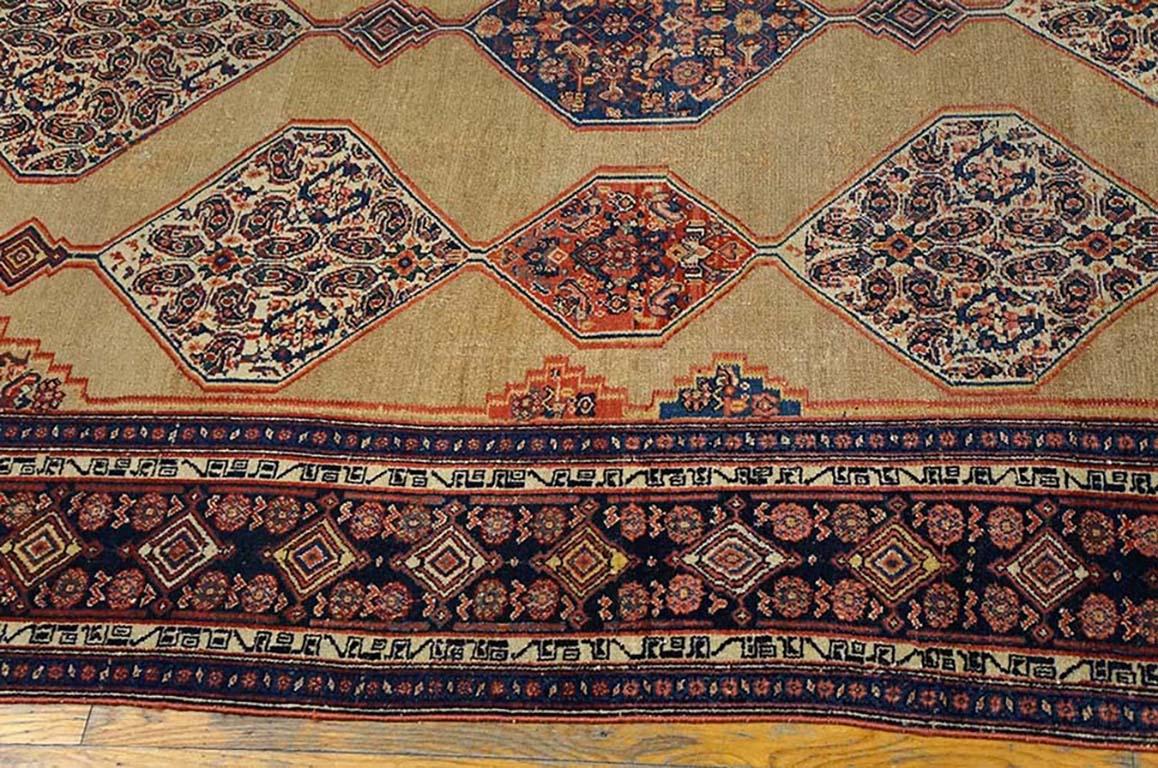 Wool  19th Century W. Persian Senneh Carpet ( 4'8