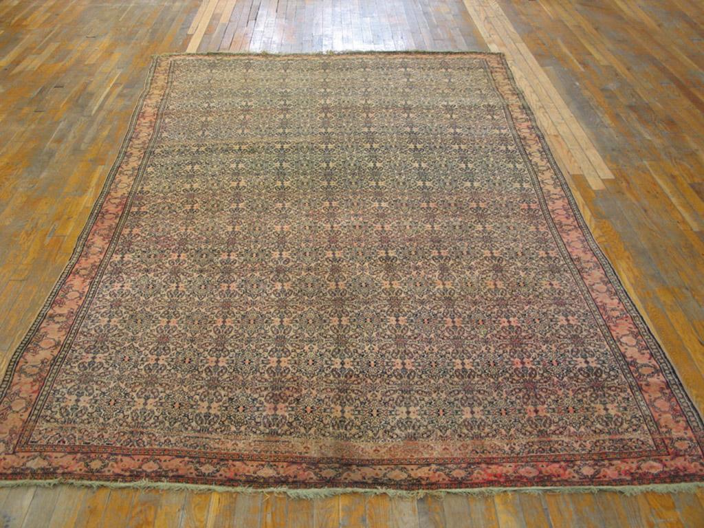 Hand-Knotted 19th Century W. Persian Senneh Carpet ( 6' x 9'8