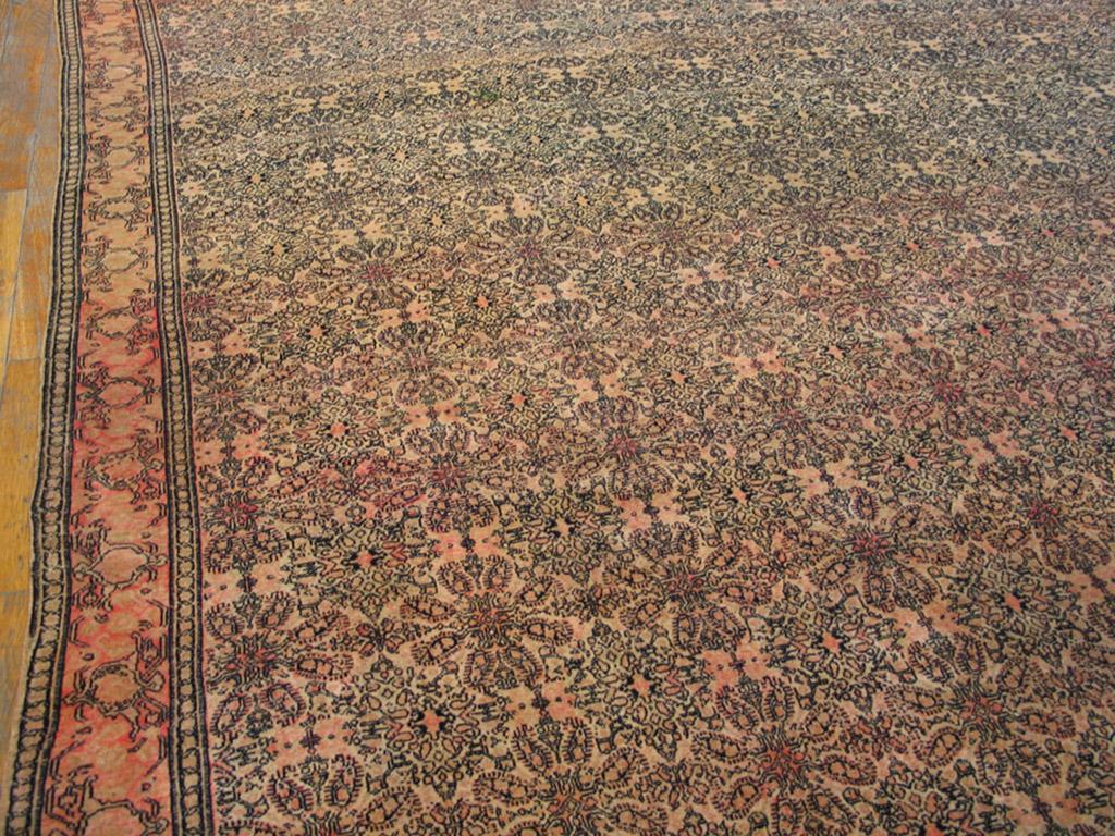 Hand-Knotted Antique Persian Senneh Rug For Sale