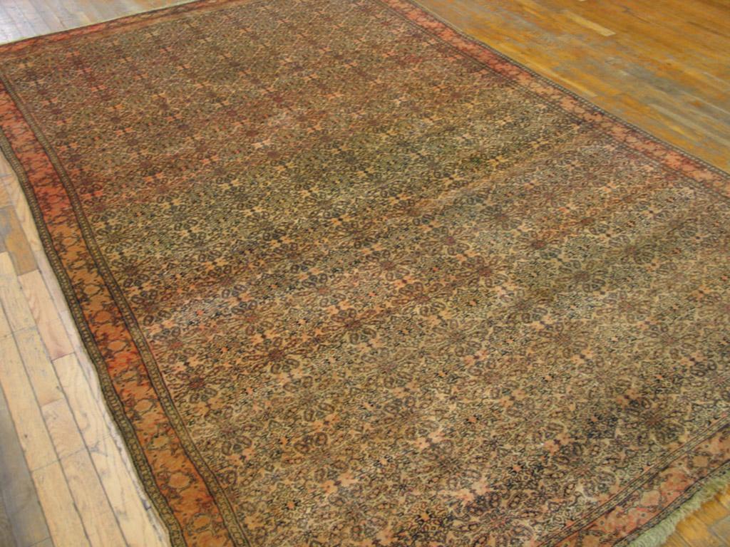 Wool 19th Century W. Persian Senneh Carpet ( 6' x 9'8