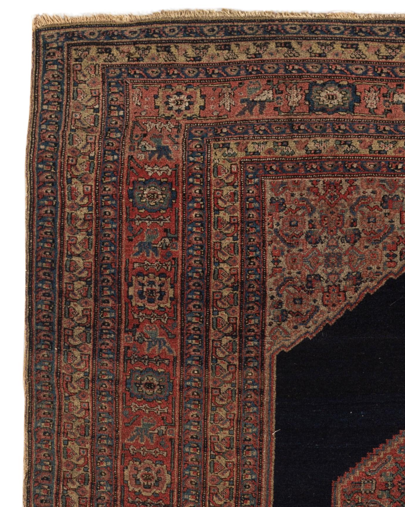 Hand-Woven Antique Persian Senneh Rug, circa 1880 For Sale