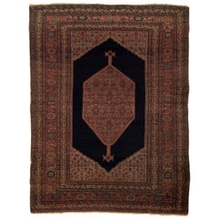 Antiker persischer Senneh-Teppich, um 1880