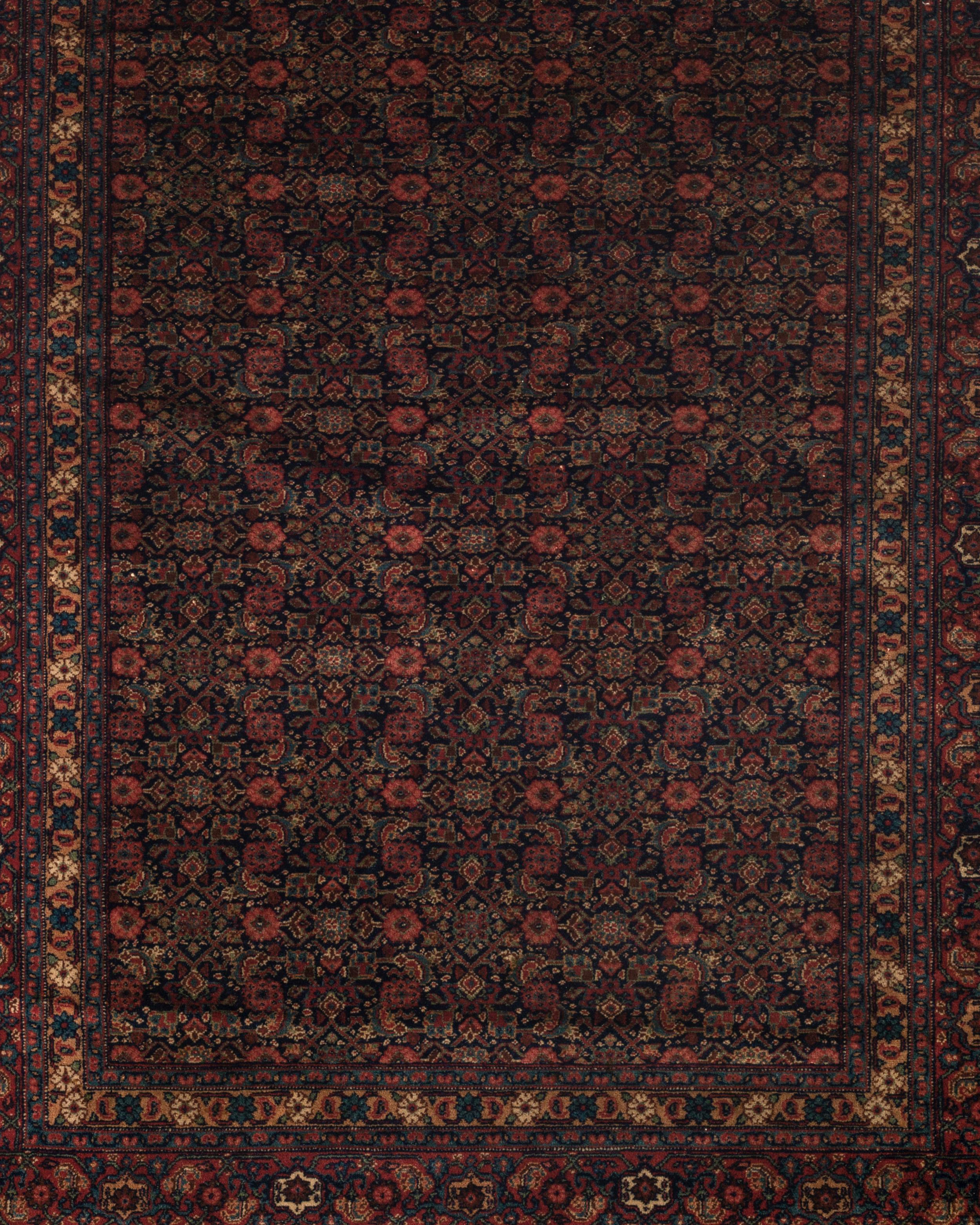 Antique Persian Senneh Rug, circa 1900 One of a Pair In Good Condition For Sale In Secaucus, NJ