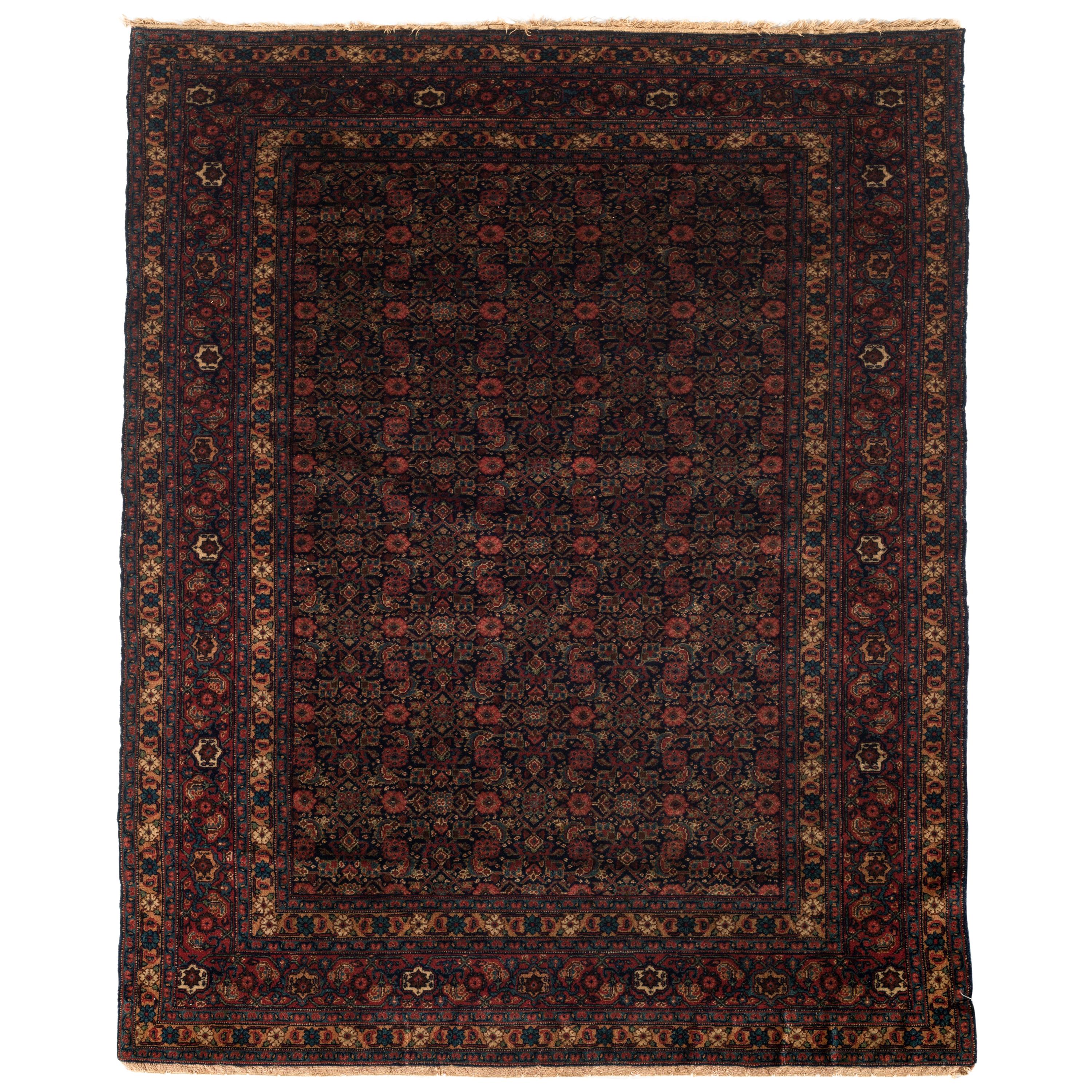 Antique Persian Senneh Rug, circa 1900 One of a Pair