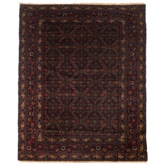 Tapis persan ancien de Senneh, vers 1900, exemplaire unique