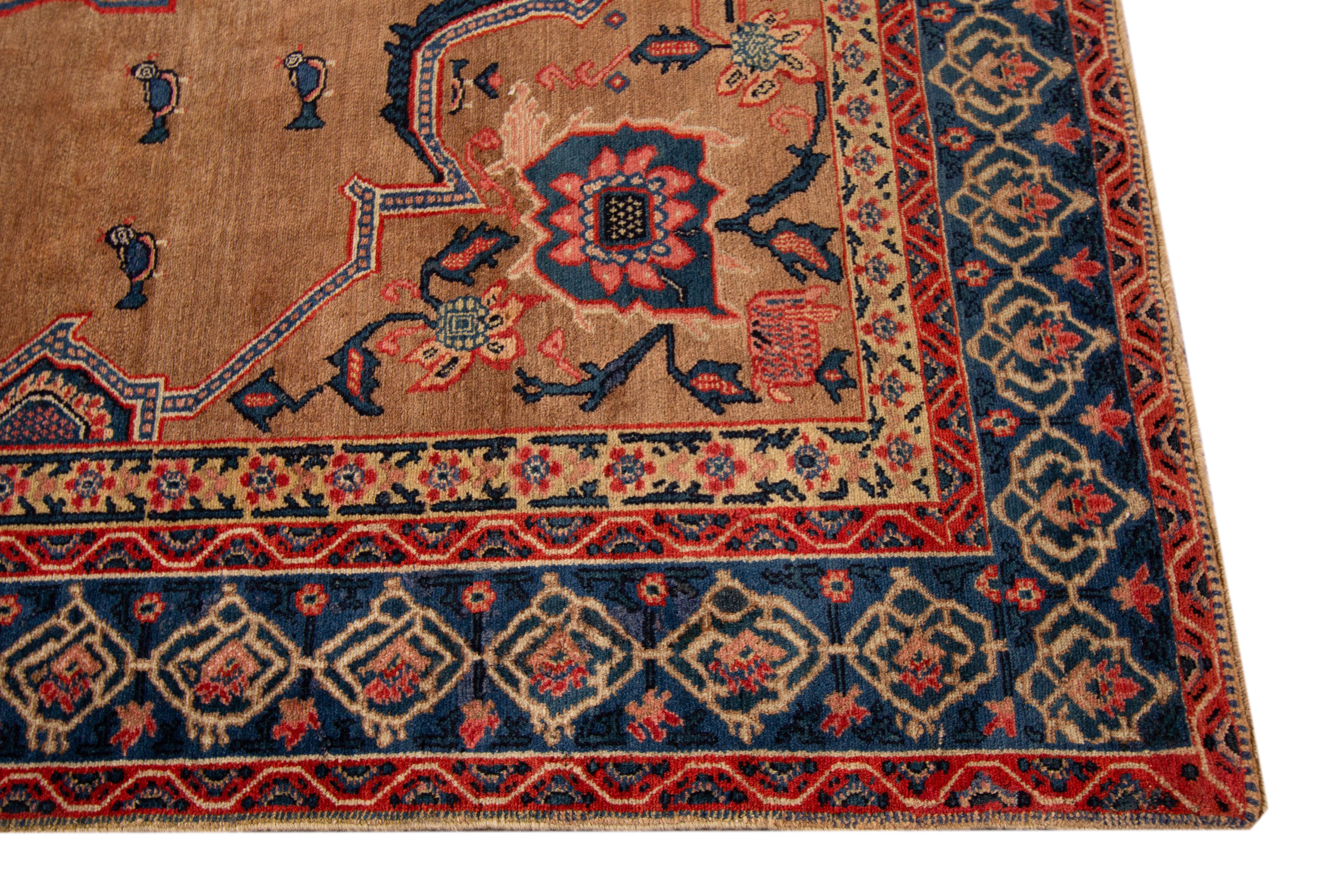 Antique Persian Senneh Rug For Sale 5