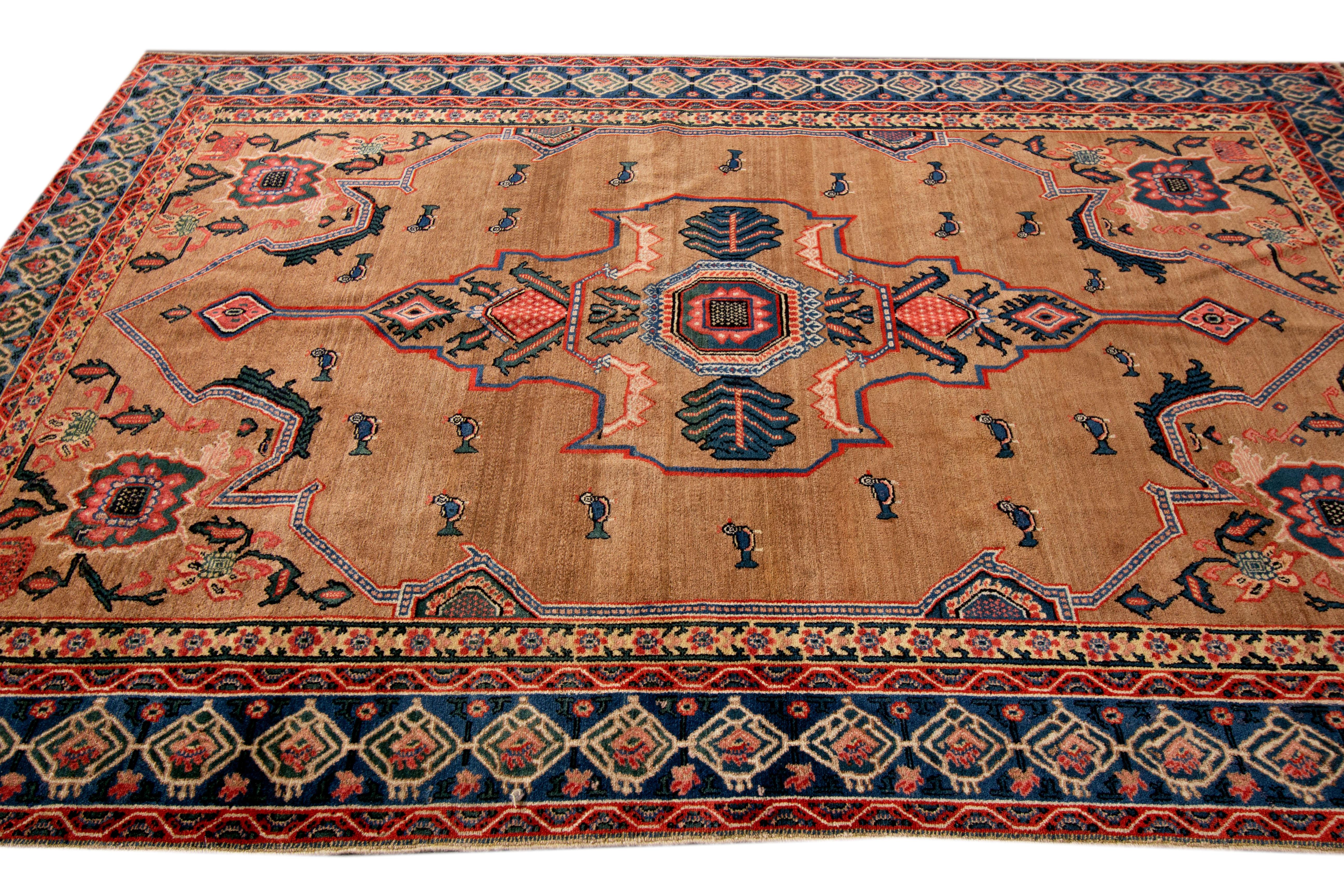 20th Century Antique Persian Senneh Rug For Sale