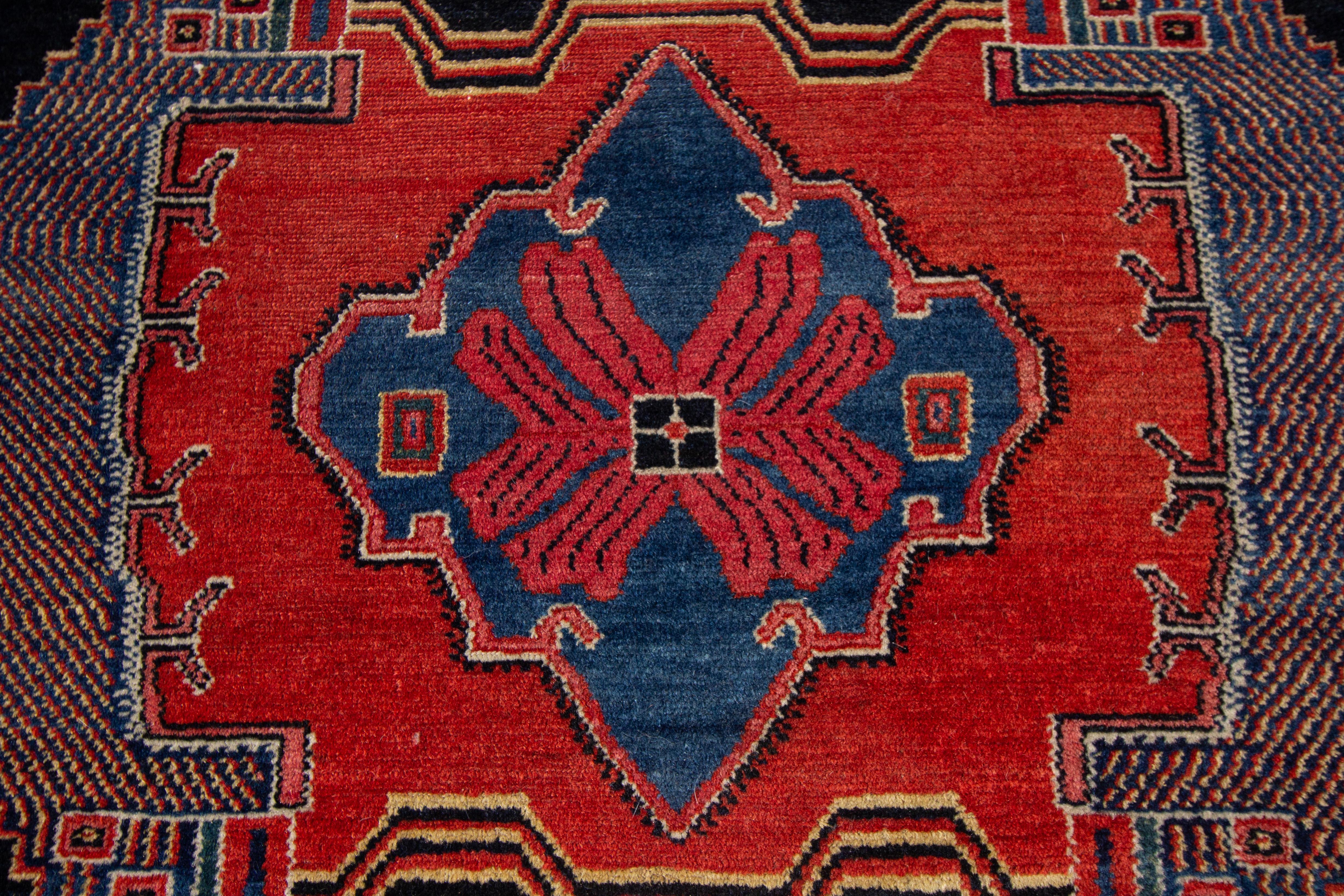 Wool  Antique Persian Senneh Rug