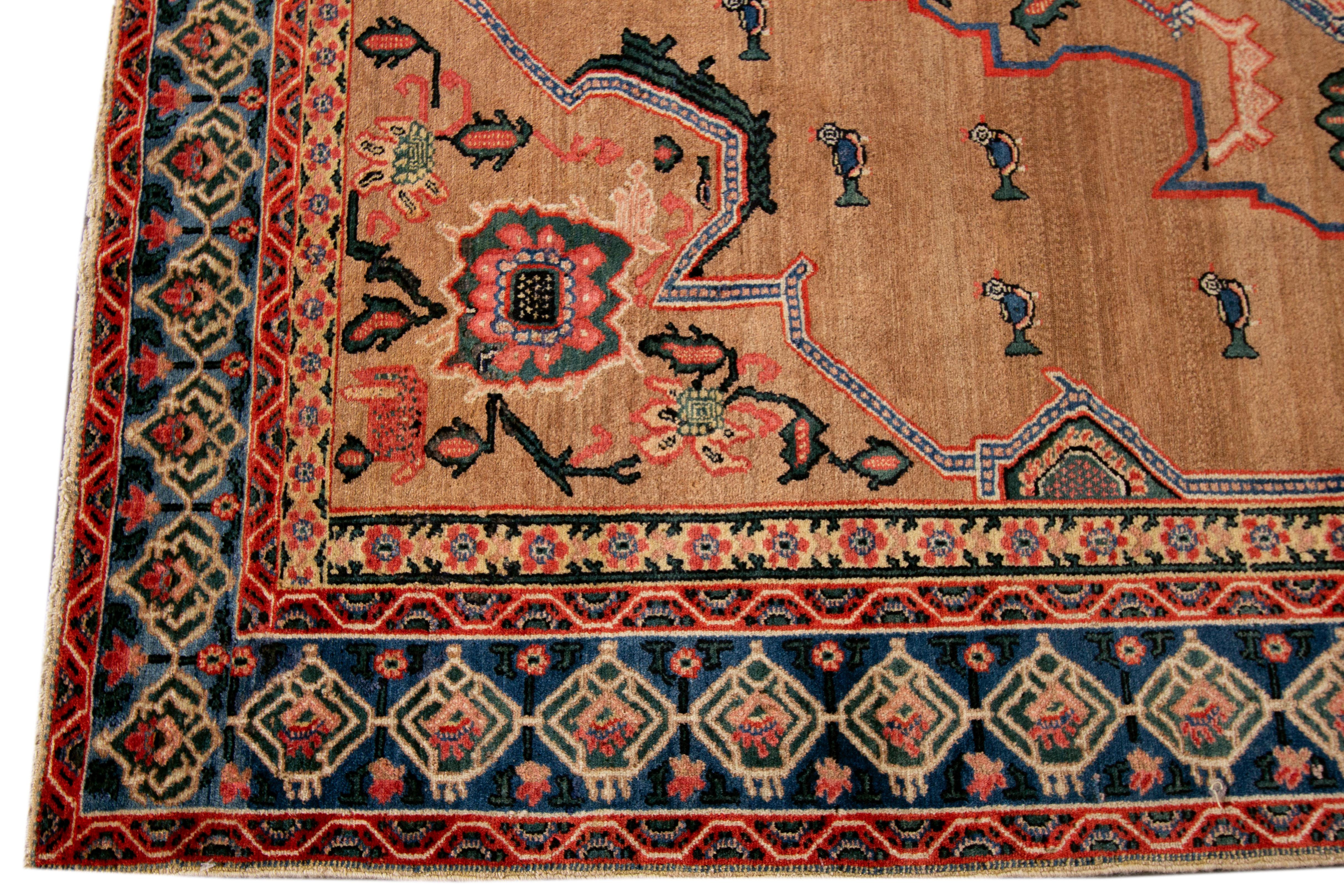Antique Persian Senneh Rug For Sale 3