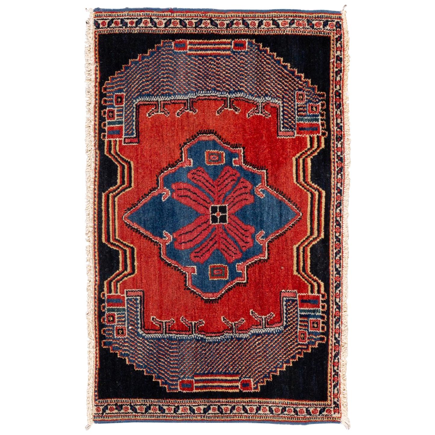  Antique Persian Senneh Rug
