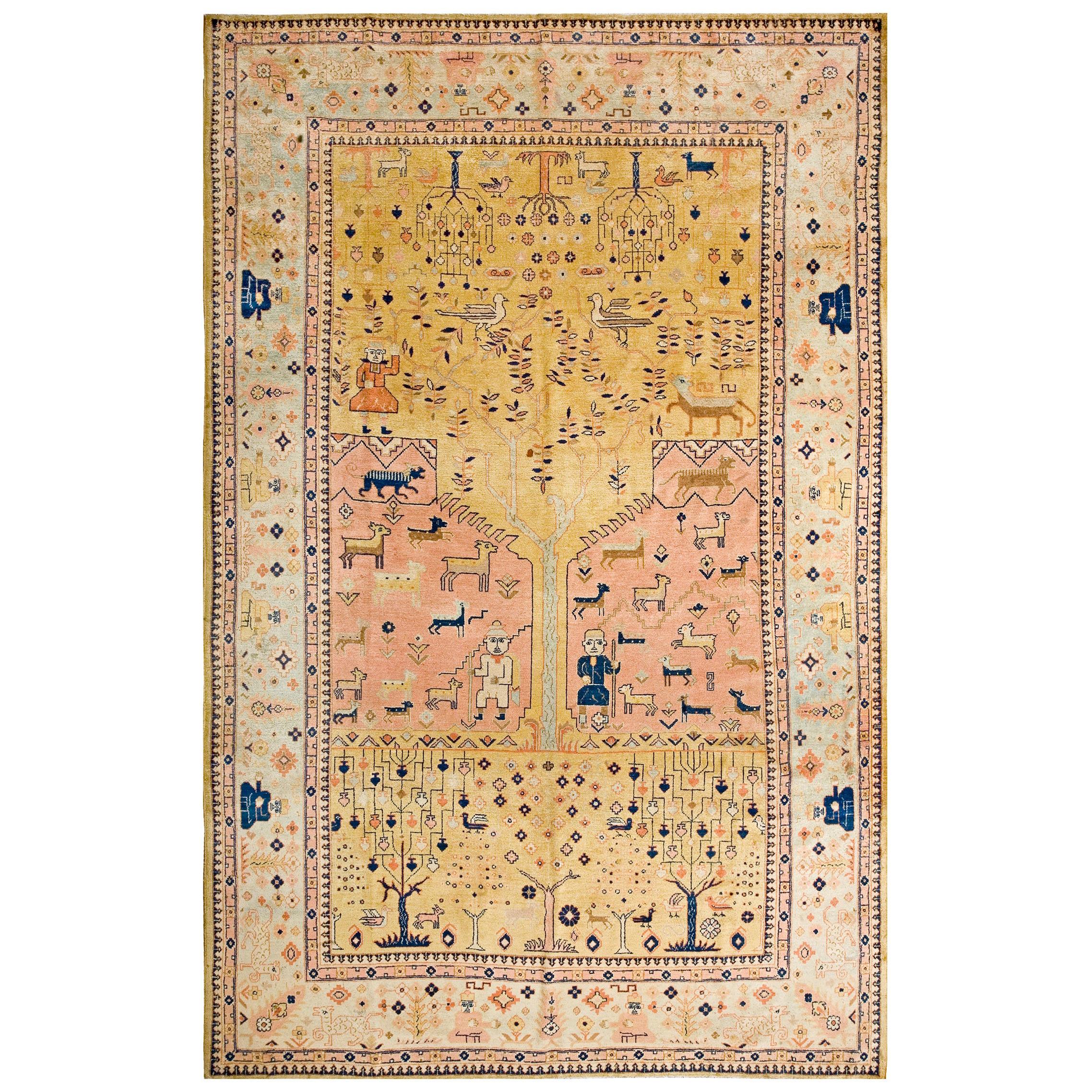 Tapis perses en 100% laine pour la maison en forme rectangle