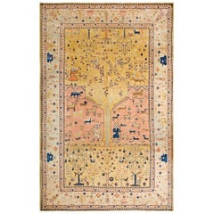 Tapis persan du début du 20e siècle en Senneh (# 205 x 330 cm)